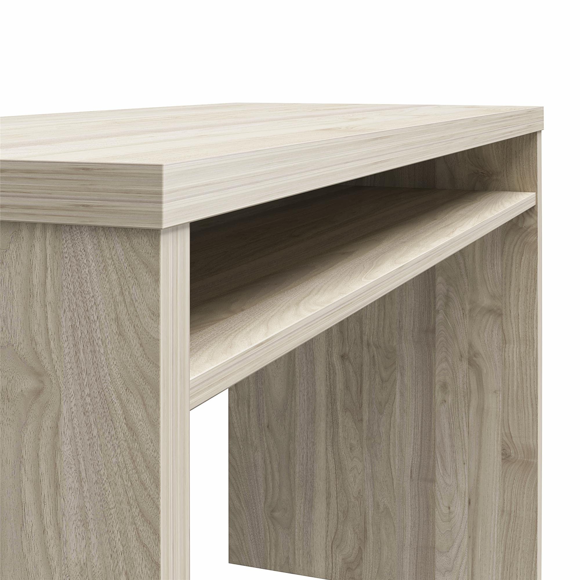 Mr. Kate Winston Desk - Light Walnut Finish Modern Writing Desk for Home Office, Study & Workspace