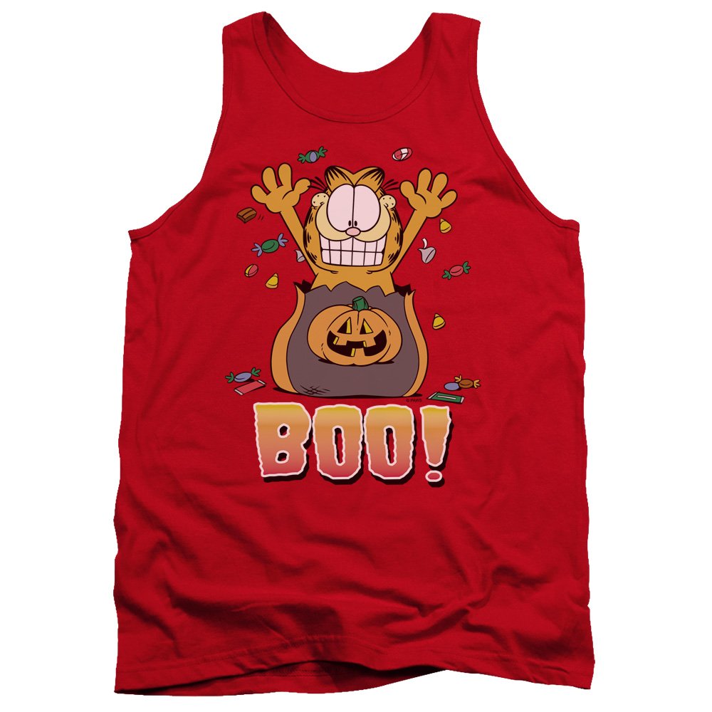 Garfield Boo! Funny Halloween Unisex Tank Top for Men & Women - Perfect for Costume Parties & Casual Wear