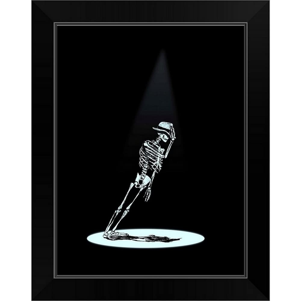 Anti Gravity Black Framed Art Print - Modern Dance Wall Decor for Living Room, Bedroom & Office | Unique Floating Illusion Artwork