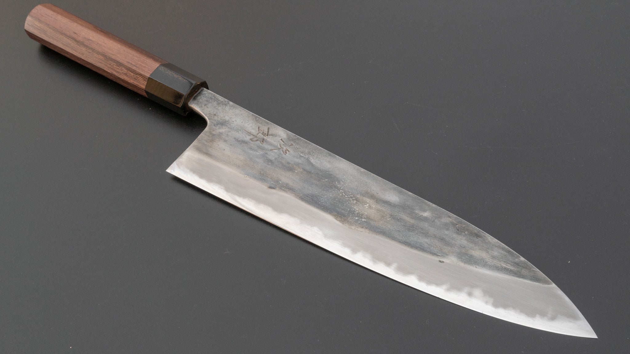 Premium Jiro Tsuchime Wa Gyuto 240mm Japanese Chef Knife with Taihei Tagayasan Handle - Perfect for Sushi, Meat Cutting & Professional Kitchen Use (#103)