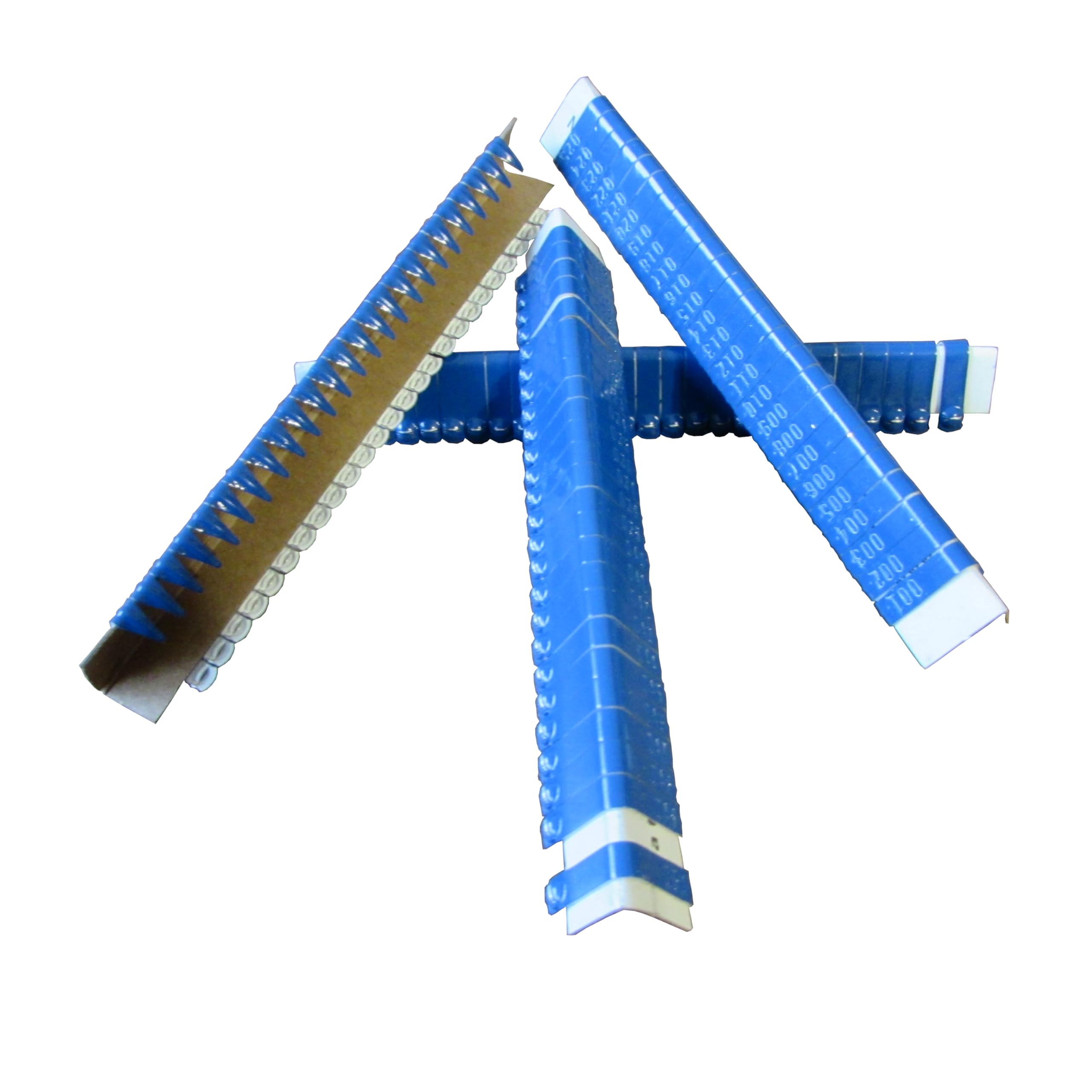 Custom Stamped Aluminum Wing Bands for Poultry - Jiffy Wing Bands for Chicken, Gamefowl, Pheasant, Quail & Chucker Birds (100 Pack, Blue) | Perfect for Bird Identification & Tracking in Farms, Aviaries & Hunting