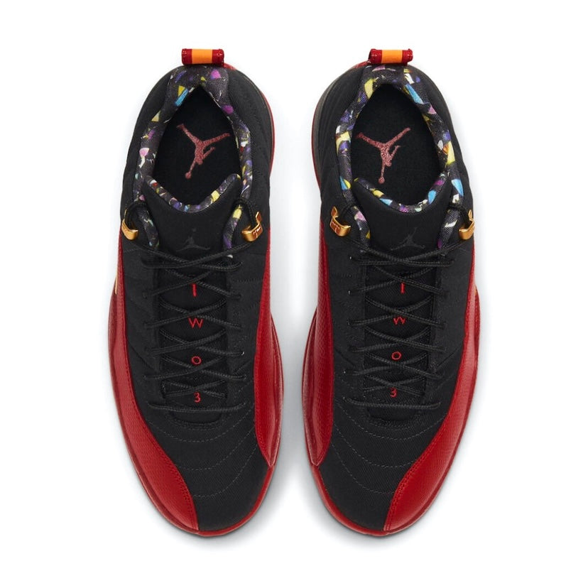 Air Jordan 12 Retro Low Superbowl Sneakers - Black, Varsity Red & Gold Colorway - Perfect for Basketball, Streetwear & Sneaker Collectors
