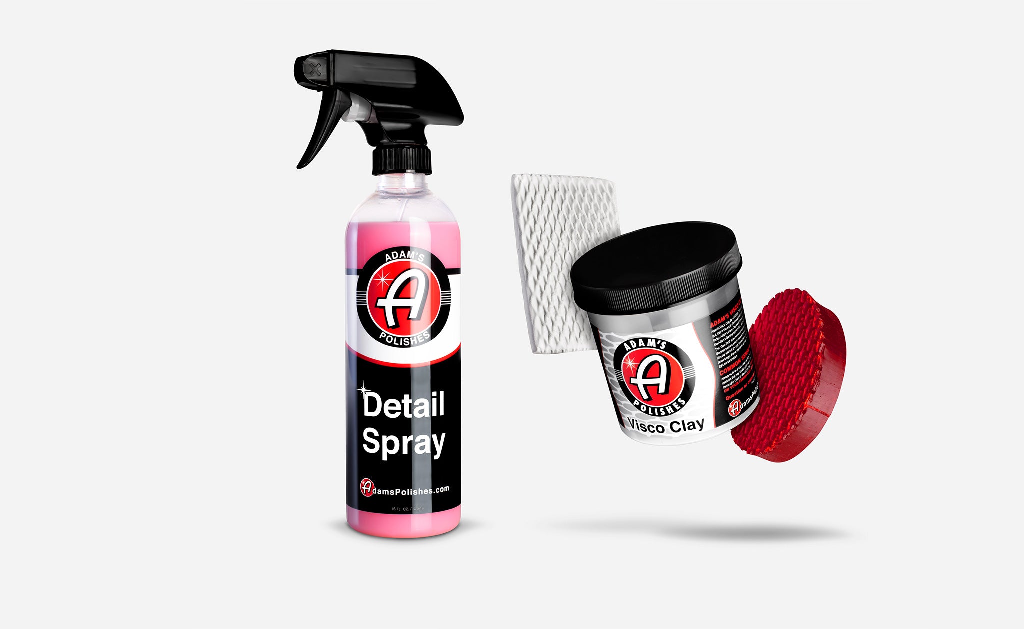 Adam's Premium Car Detailing Spray & Visco Clay Bar Kit - Ultimate Paint Correction & Surface Prep Combo for Showroom Shine (Perfect for Car Enthusiasts, Auto Detailing Professionals & DIY Wash)