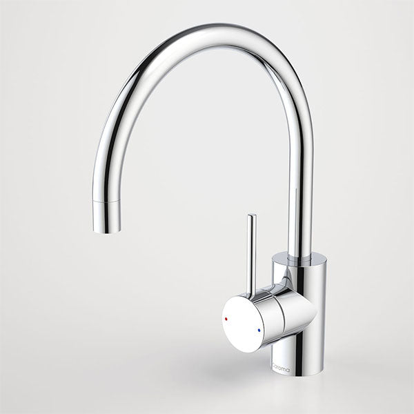 Caroma Pin Lever Sink Mixer Gooseneck Faucet - High Arc Kitchen Sink Faucet with Pull Down Sprayer for Modern Home & Restaurant Use