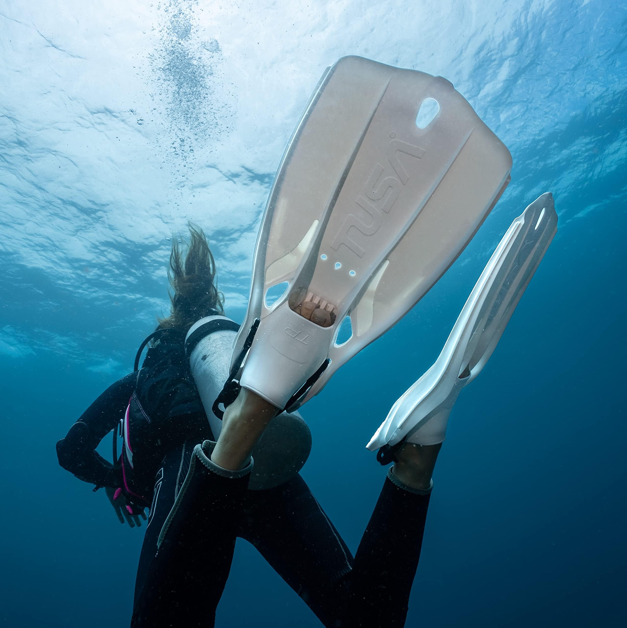 TUSA SF-0110 Travel Right Scuba Diving Fins - Lightweight & Compact Swim Fins for Travel, Snorkeling & Scuba Diving Adventures
