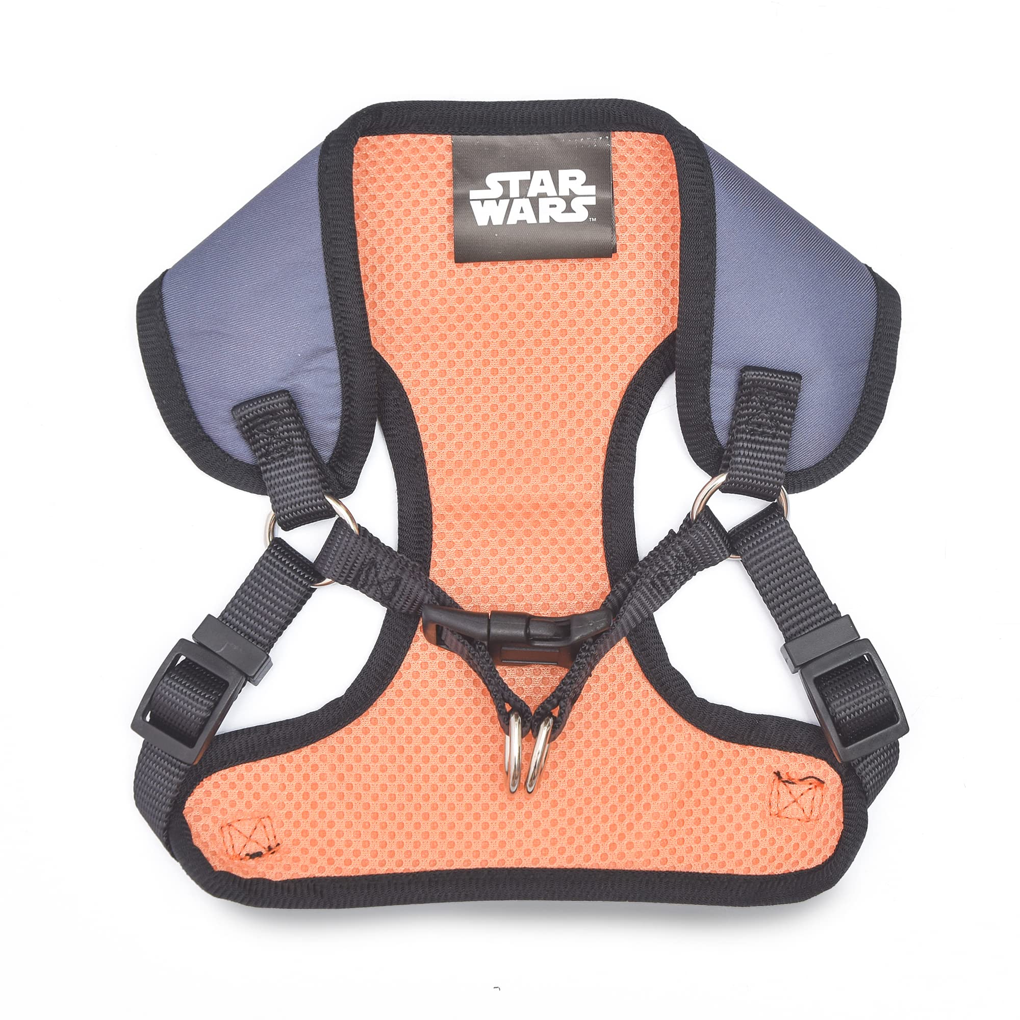 STAR WARS The Mandalorian Dog Harness for Small Dogs (Size S) - Cute Pet Costume & Walking Gear for Halloween, Cosplay & Daily Adventures