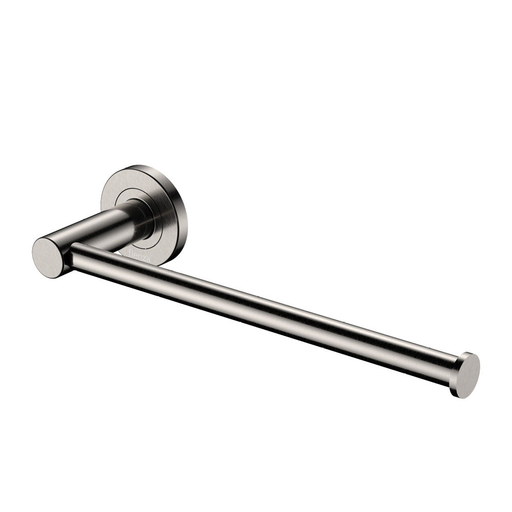 Fienza Kaya Hand Towel Rail & Roll Holder 82805BN - Brushed Nickel Finish | Bathroom Towel Rack & Paper Holder for Modern Home Decor