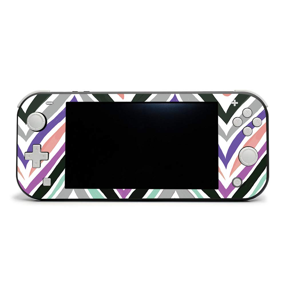 MightySkins Vinyl Decal Wrap Cover for Nintendo Switch Lite - Colorful Chevron Design | Protective & Durable Skin | Easy to Apply & Remove | Made in USA | Perfect for Gaming, Travel & Personalization