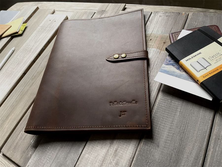 Custom Engraved Leather MacBook Case - Premium Protective Sleeve for MacBook Air/Pro - Perfect for Business, Travel & College Use