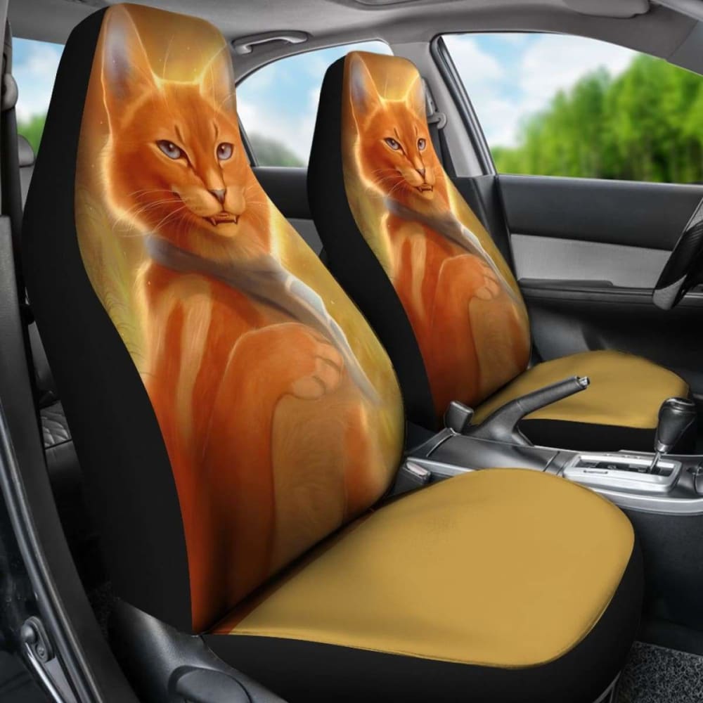 Premium Bandit Commission Seat Covers for Cars - Perfect Gift for Cat Lovers (Model 112428) - Protect Your Car Seats from Pet Hair & Scratches