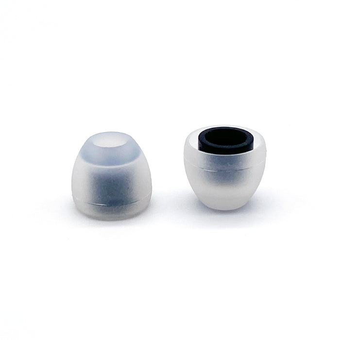 BGVP Premium Silicone Eartips for Earphones - 1 Pair with Mini Storage Case | Noise Isolation Comfort Fit for AirPods, Galaxy Buds & Wireless Earbuds | Perfect for Workouts, Commuting & Travel