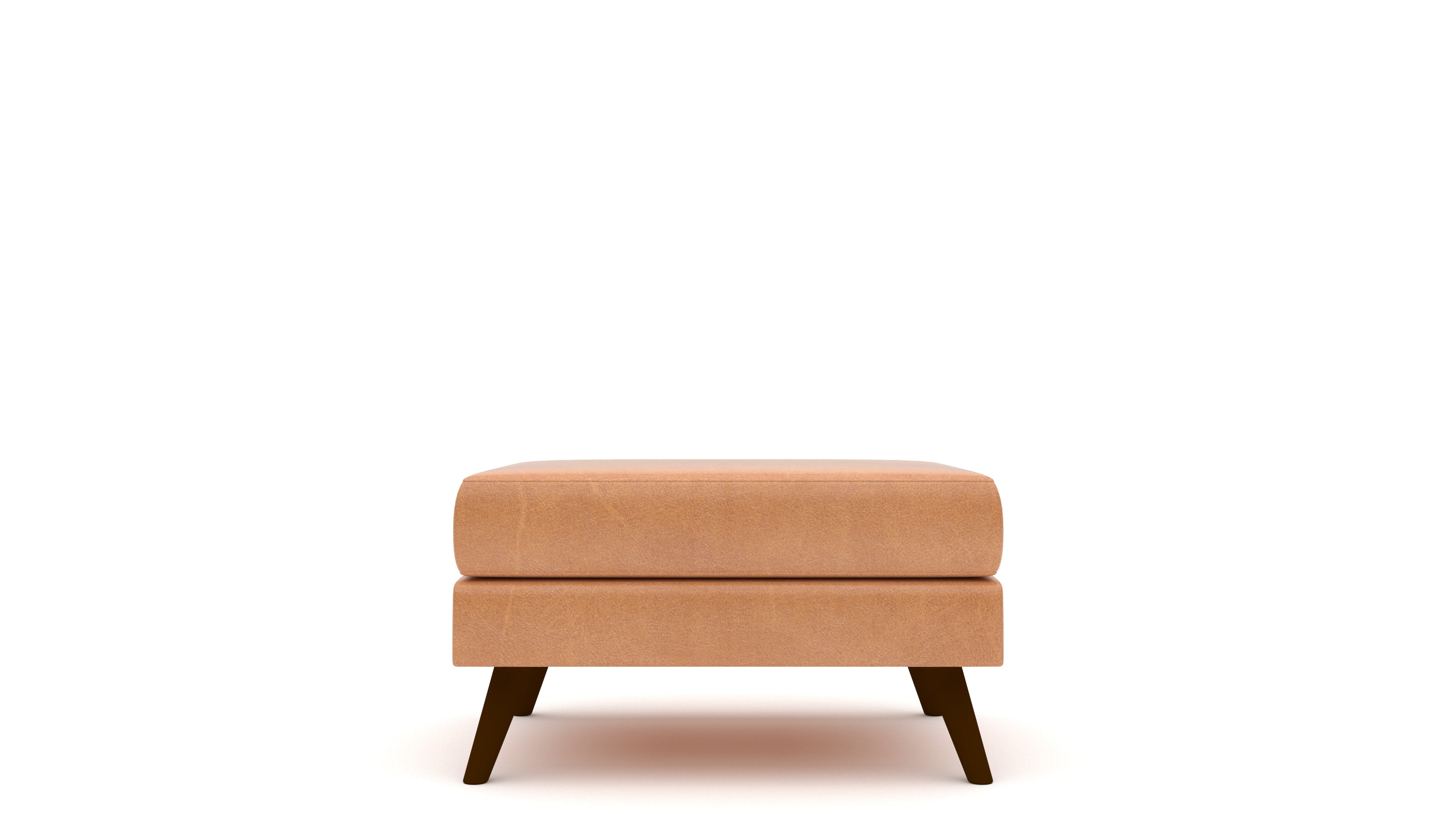 Premium Lamar Leather Ottoman - Soft & Durable Footrest, Storage Bench - Perfect for Living Room, Bedroom & Office Use