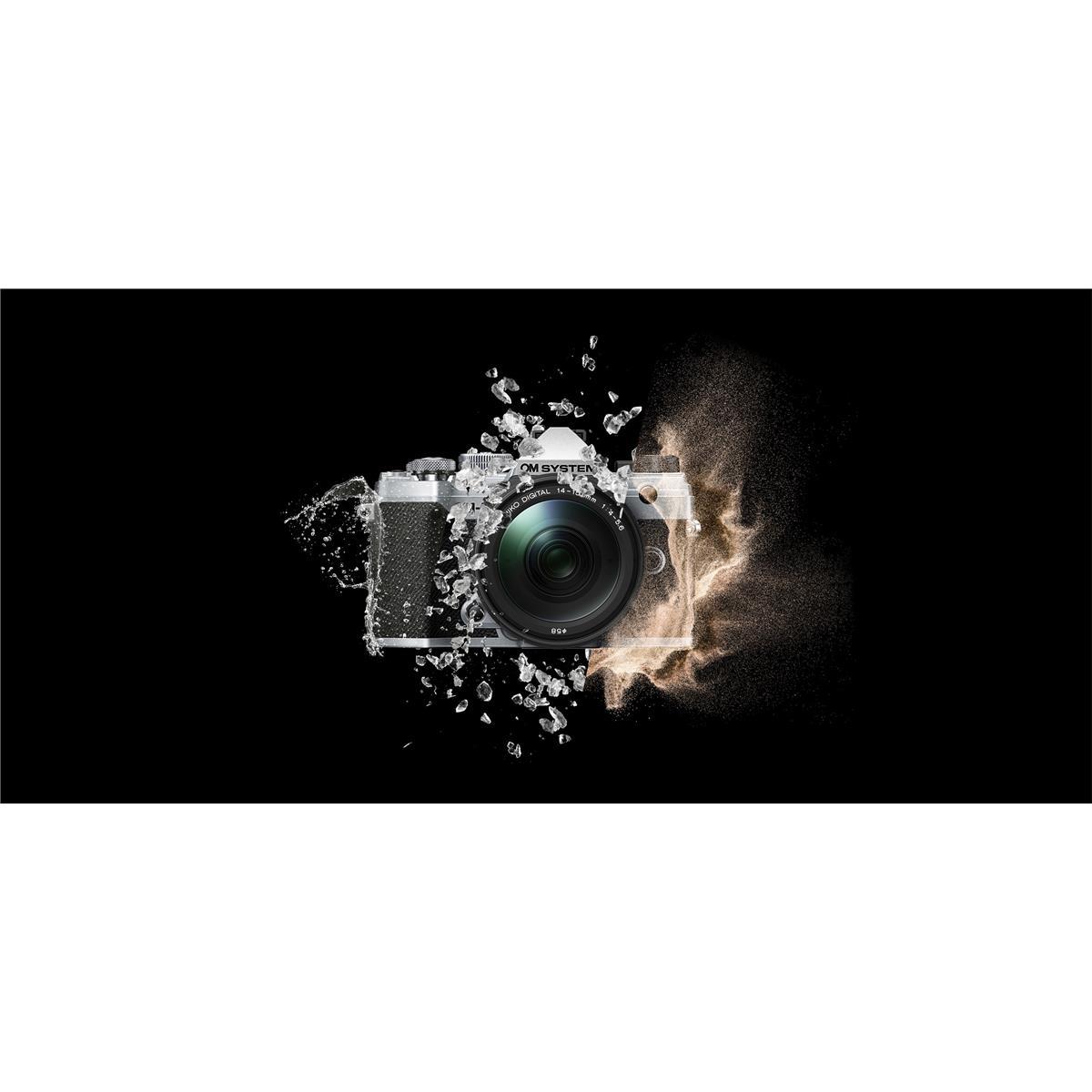 OM SYSTEM OM-5 Mirrorless Camera (Silver) - Compact & Lightweight for Travel, Vlogging & Outdoor Photography