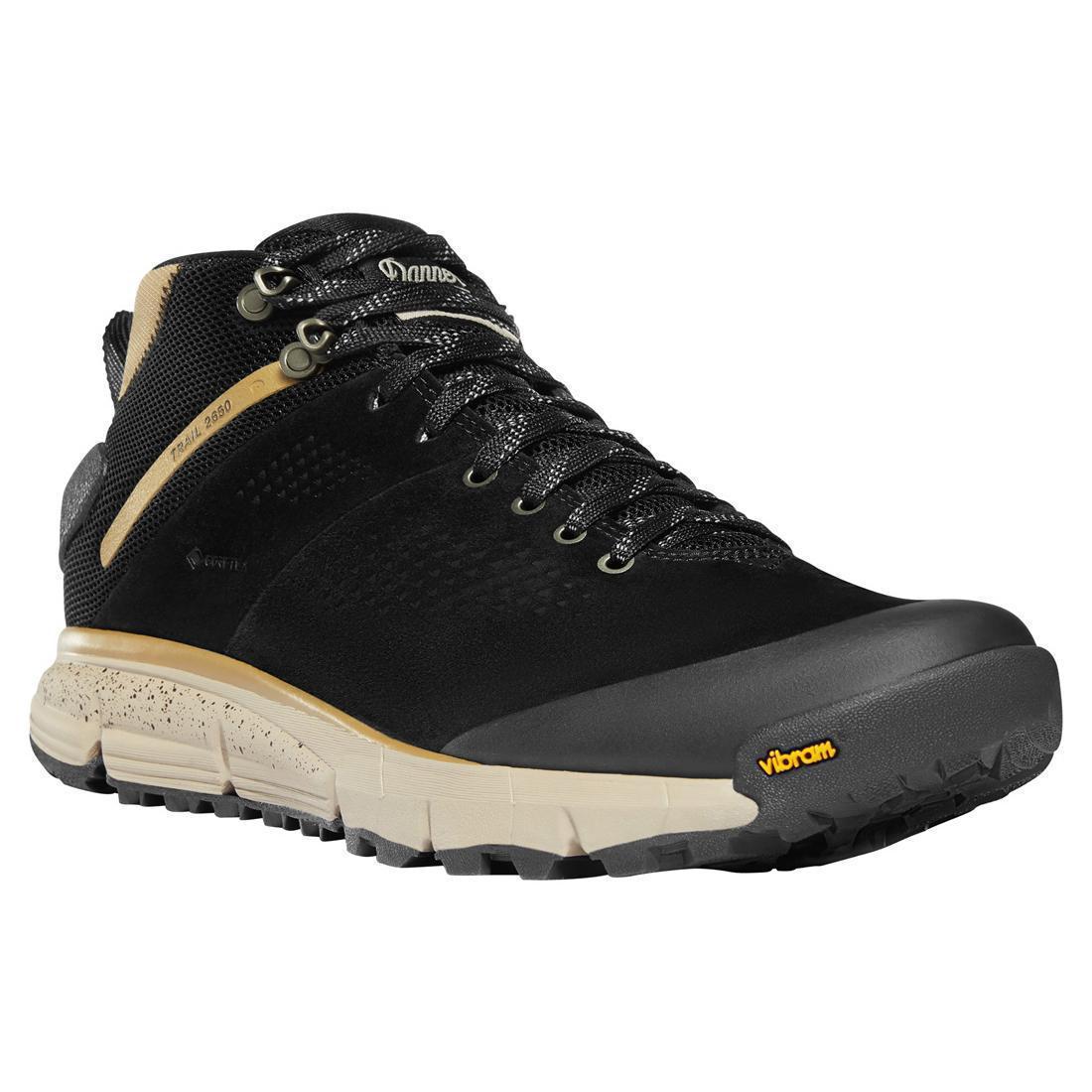 **Men's Trail 2650 Mid 4 GTX Hiking Boots - Waterproof, Lightweight & Durable for Outdoor Adventures - Black/Khaki**    *(Perfect for Hiking, Backpacking, and Mountain Trekking - Ideal for All-Season Use on Rough Terrains)*