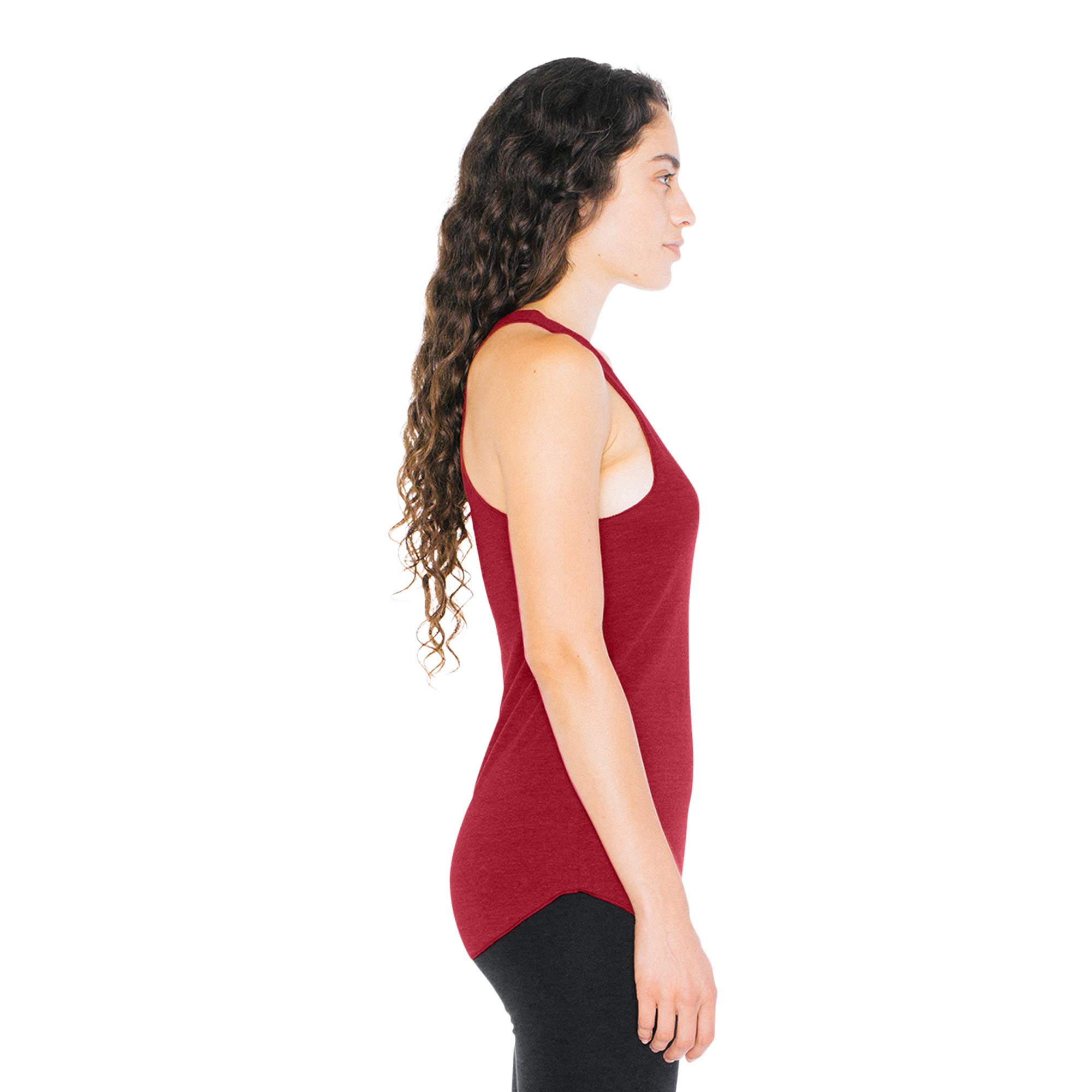 American Apparel Women's Tri-Blend Sleeveless Racerback Tank Top - Soft Breathable Workout Shirt for Yoga, Running & Gym