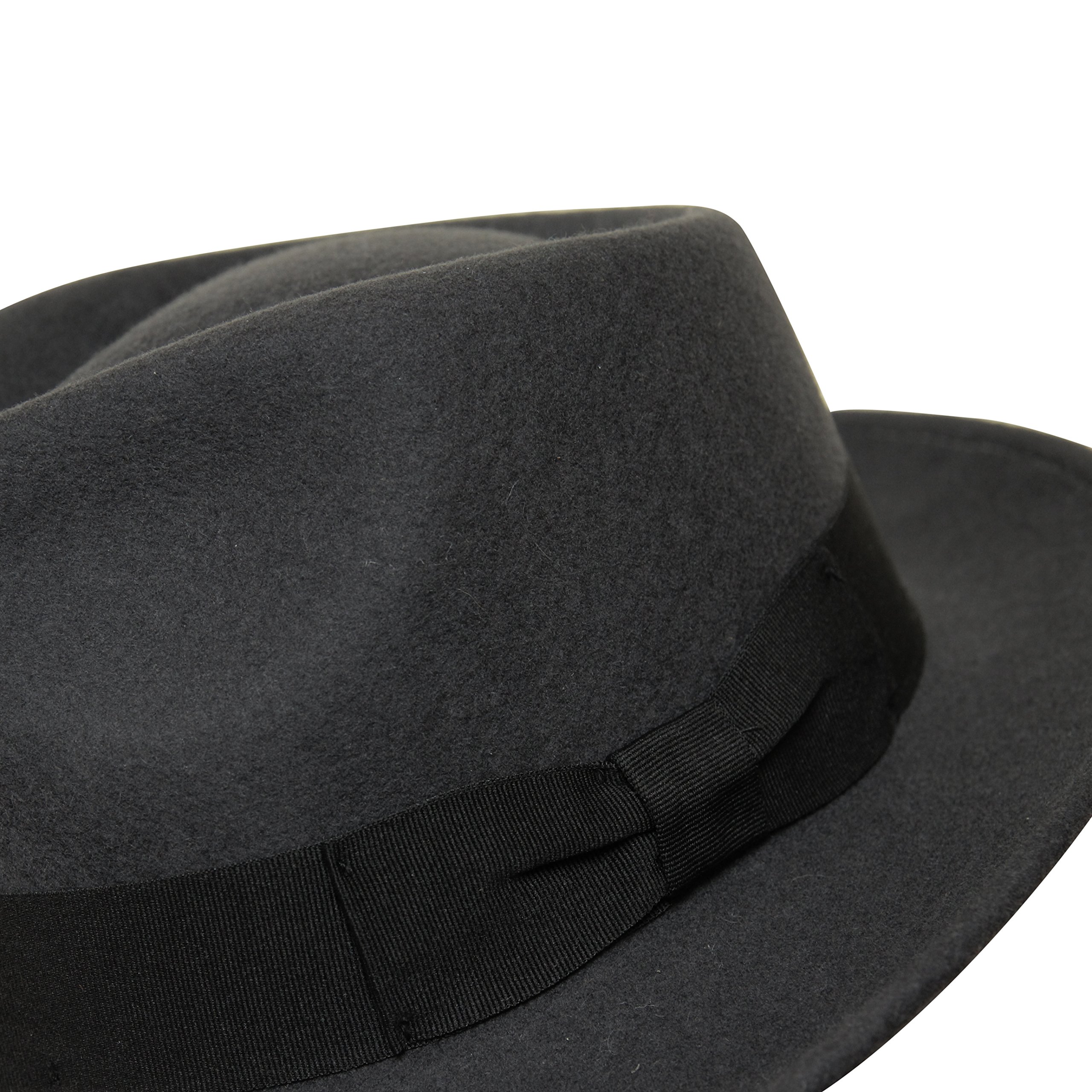 Premium Doyle - Teardrop Fedora Hat for Men & Women - 100% Wool Felt - Crushable Travel Hat - Water Resistant Unisex Fedora - Perfect for Outdoor Adventures, Travel & Fashion
