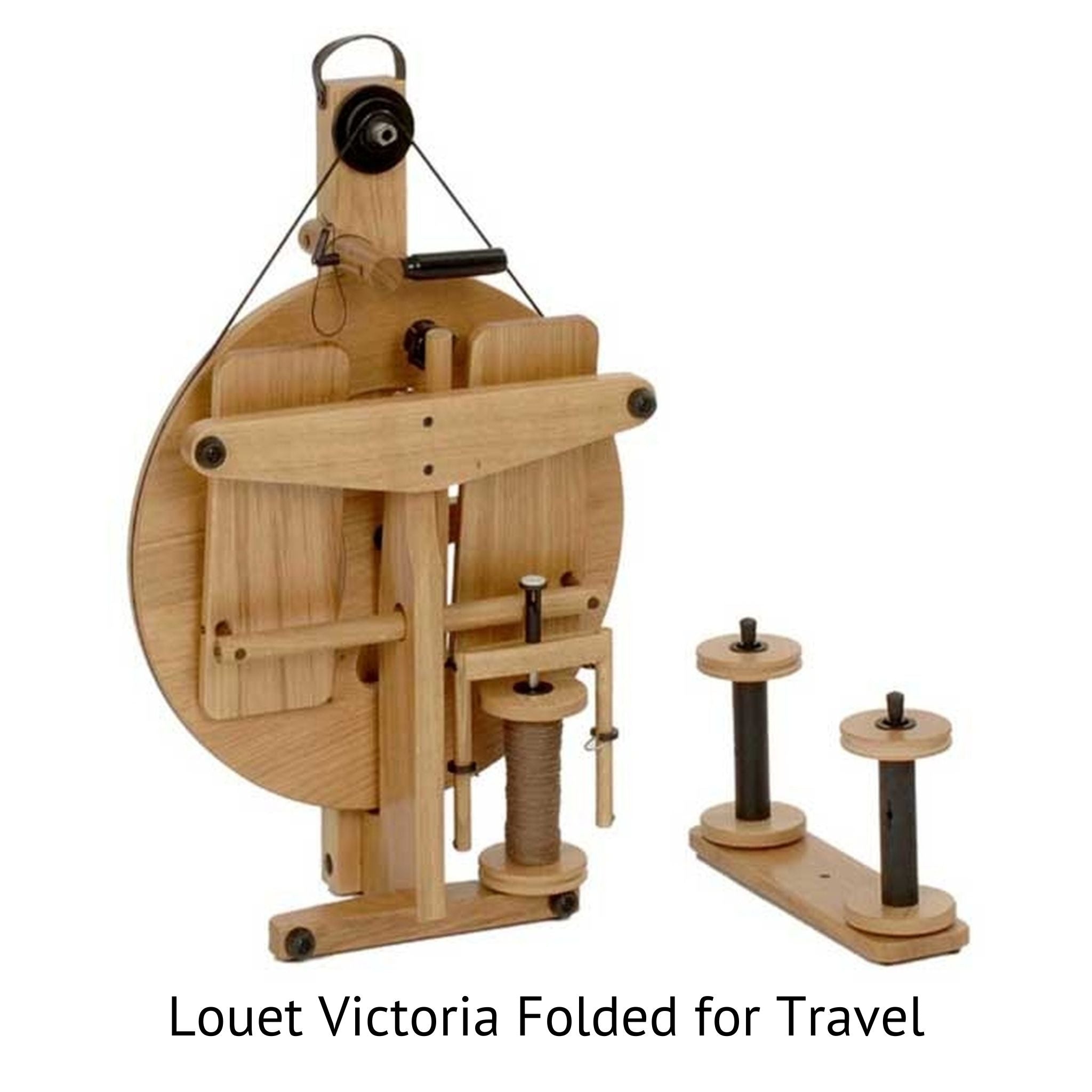 Louet Victoria Beech Spinning Wheel Package - Premium Hand Spinning Wheel for Yarn Making | Perfect for Fall Art Yarn, DIY Crafts & Fiber Arts Projects