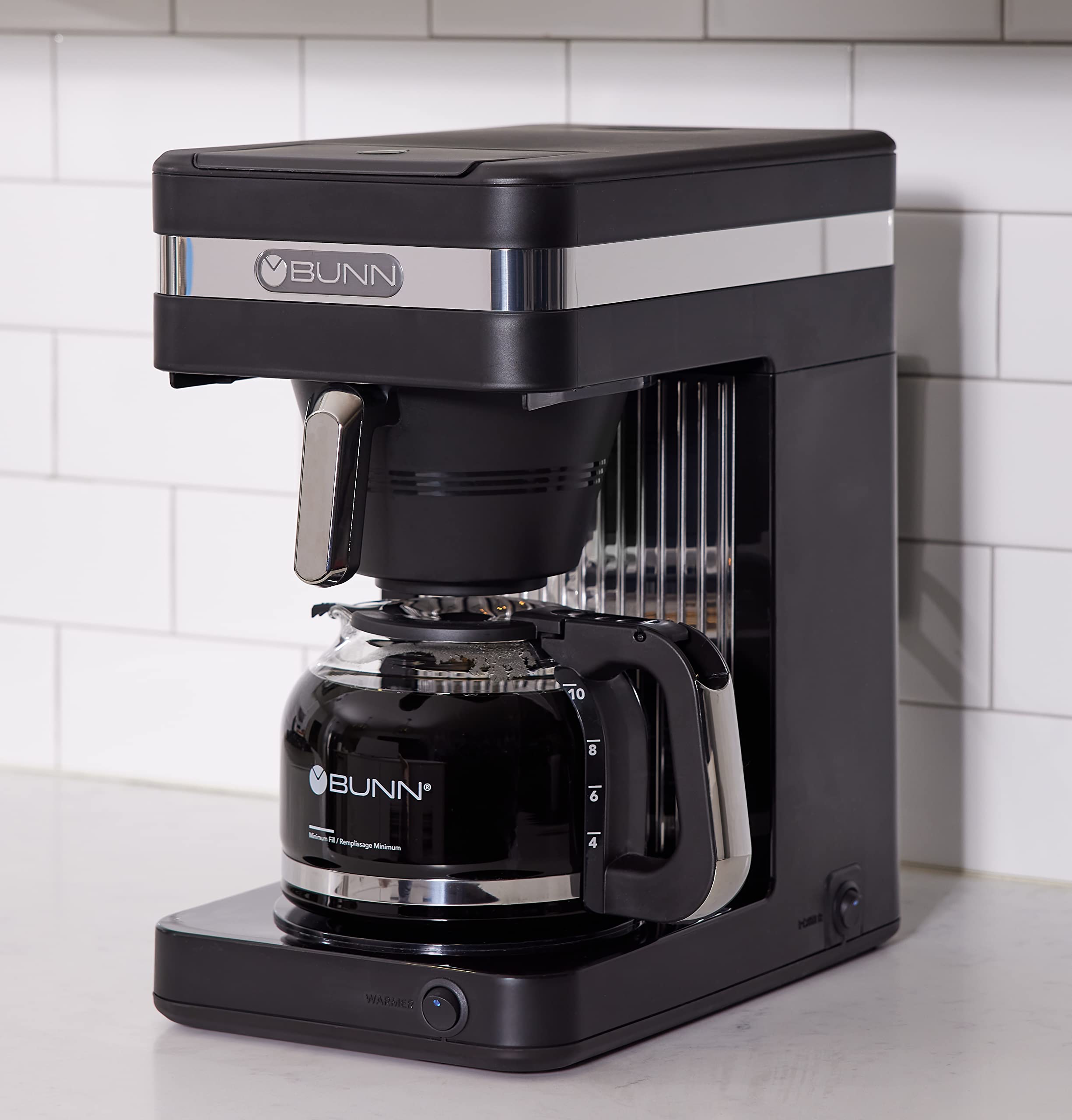 BUNN CSB2B Speed Brew Elite 10-Cup Coffee Maker - Fast Brewing, Black/Stainless Steel - Perfect for Home, Office & Restaurants