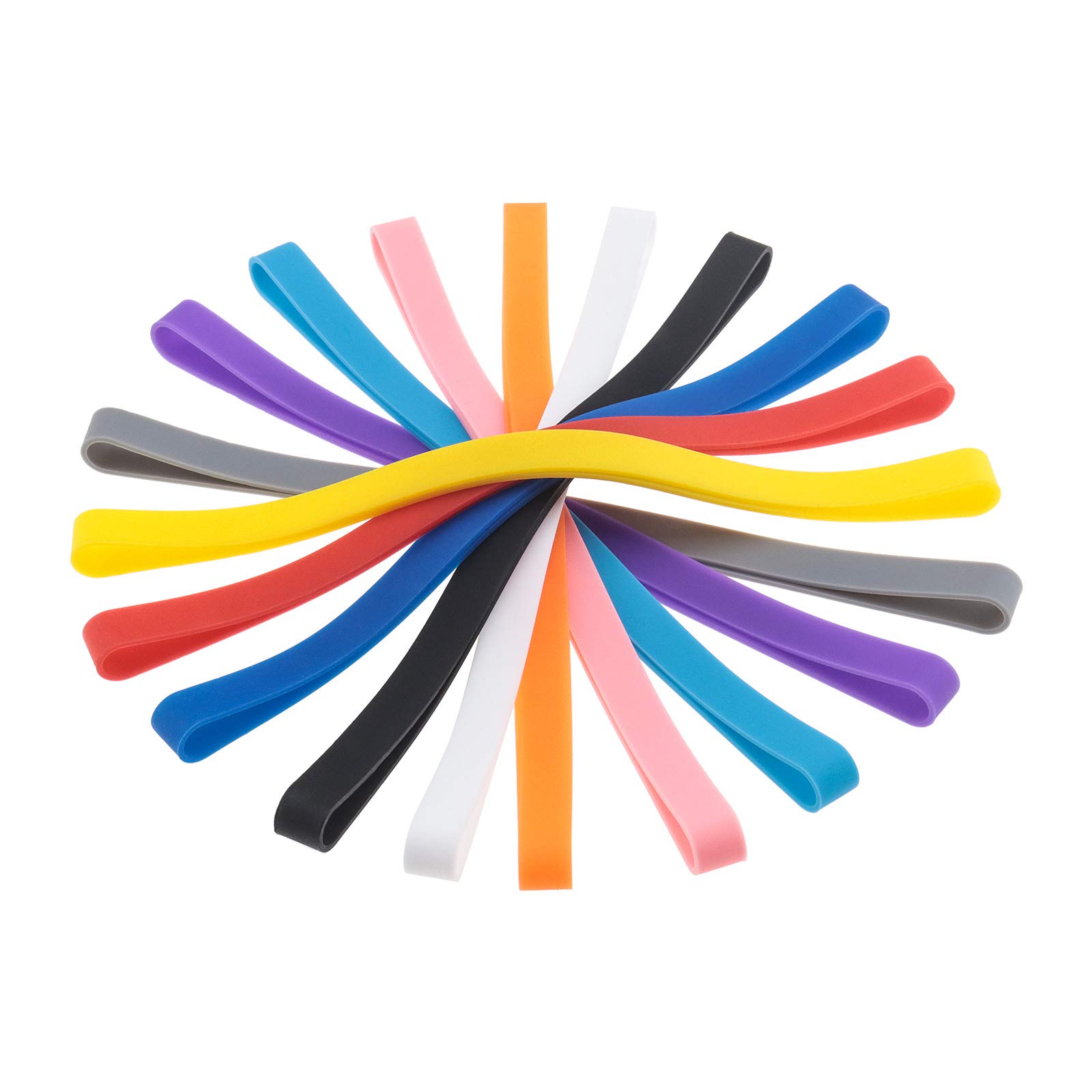 10 Pack A5 Silicone Rubber Bands - Durable Book Straps, Planner Elastic Bands (200mm) for Organizing, Cooking, Wrapping, Exercise & Crab Traps - Non-Slip Silica Gel Bands for Lunch Boxes, Art Projects & More