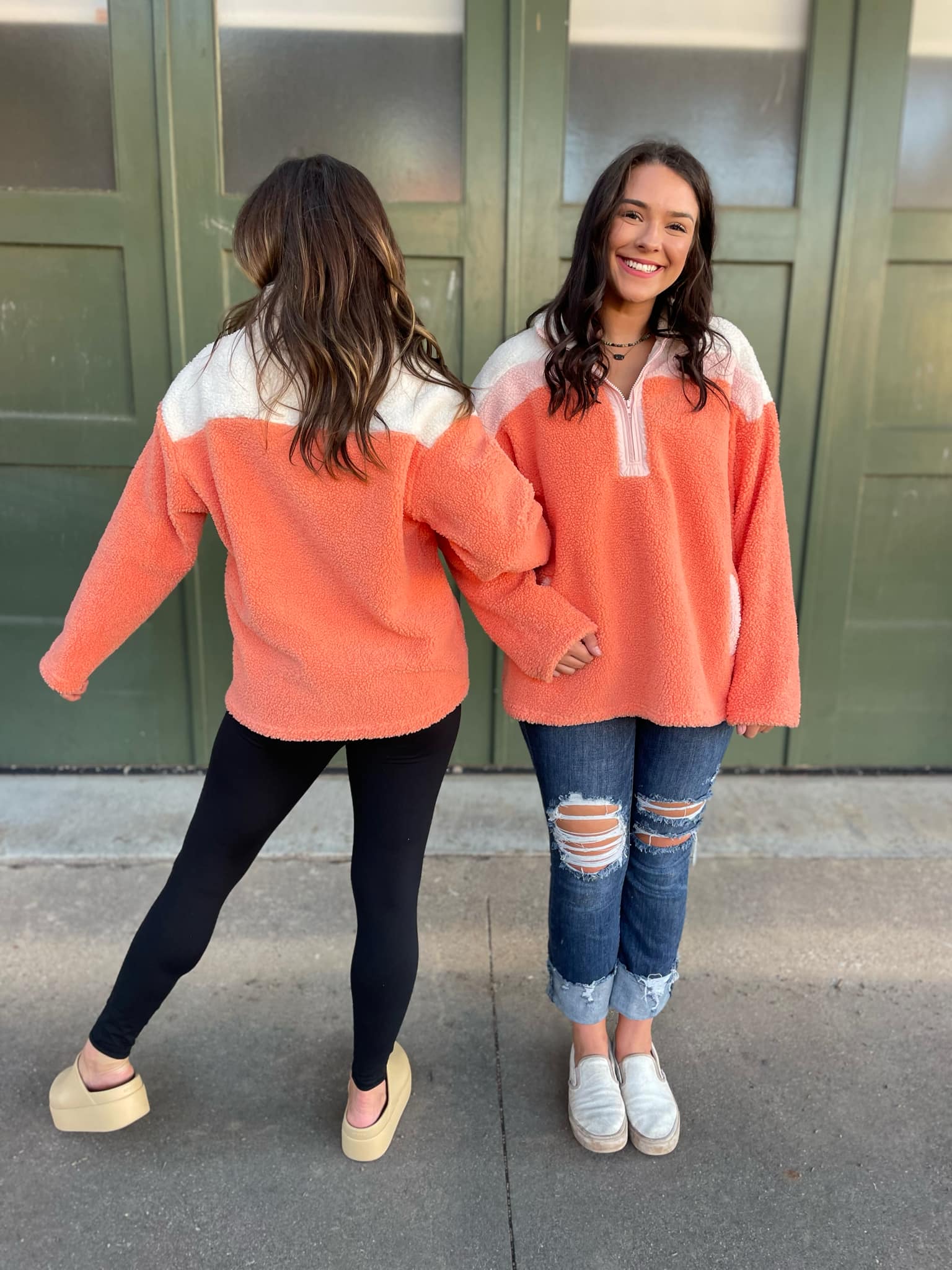 PREORDER: Sherbet Half Zip Fleece Pullover - Cozy Winter Layering for Outdoor Activities & Casual Wear