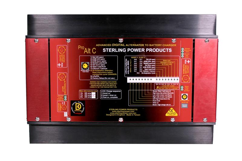 Sterling Power 24V 200A Alternator to Battery Charger - High Efficiency Marine & RV Battery Charging for Boats, Campers, and Off-Grid Power Systems