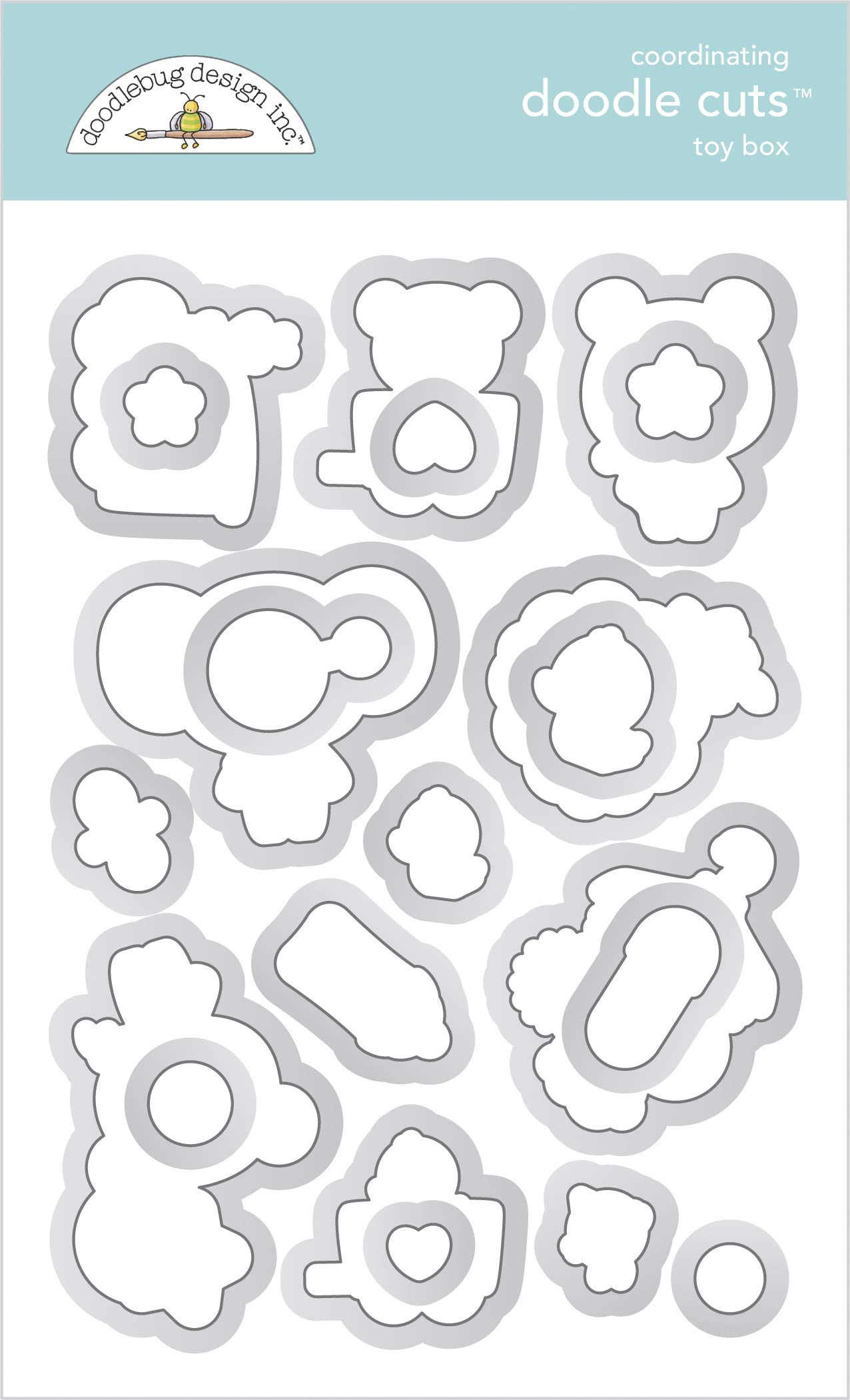 Doodle CUTS Die-Cut Toy Box for Kids - Creative Crafting & Scrapbooking Supplies | Perfect for DIY Projects, Card Making, and Home Decor