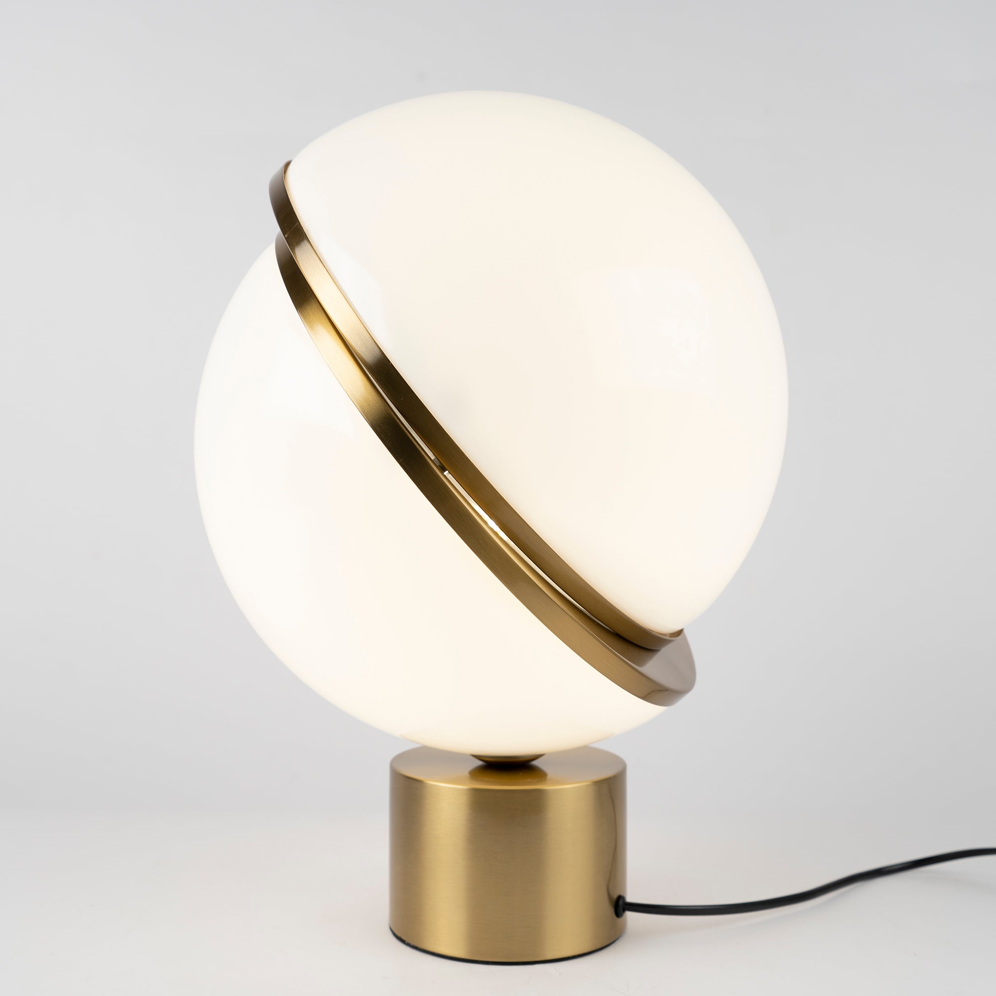 Modern Crescent Table Lamp - Adjustable LED Bedside Night Light for Bedroom, Living Room & Office - Warm White & Cool White Light Modes
