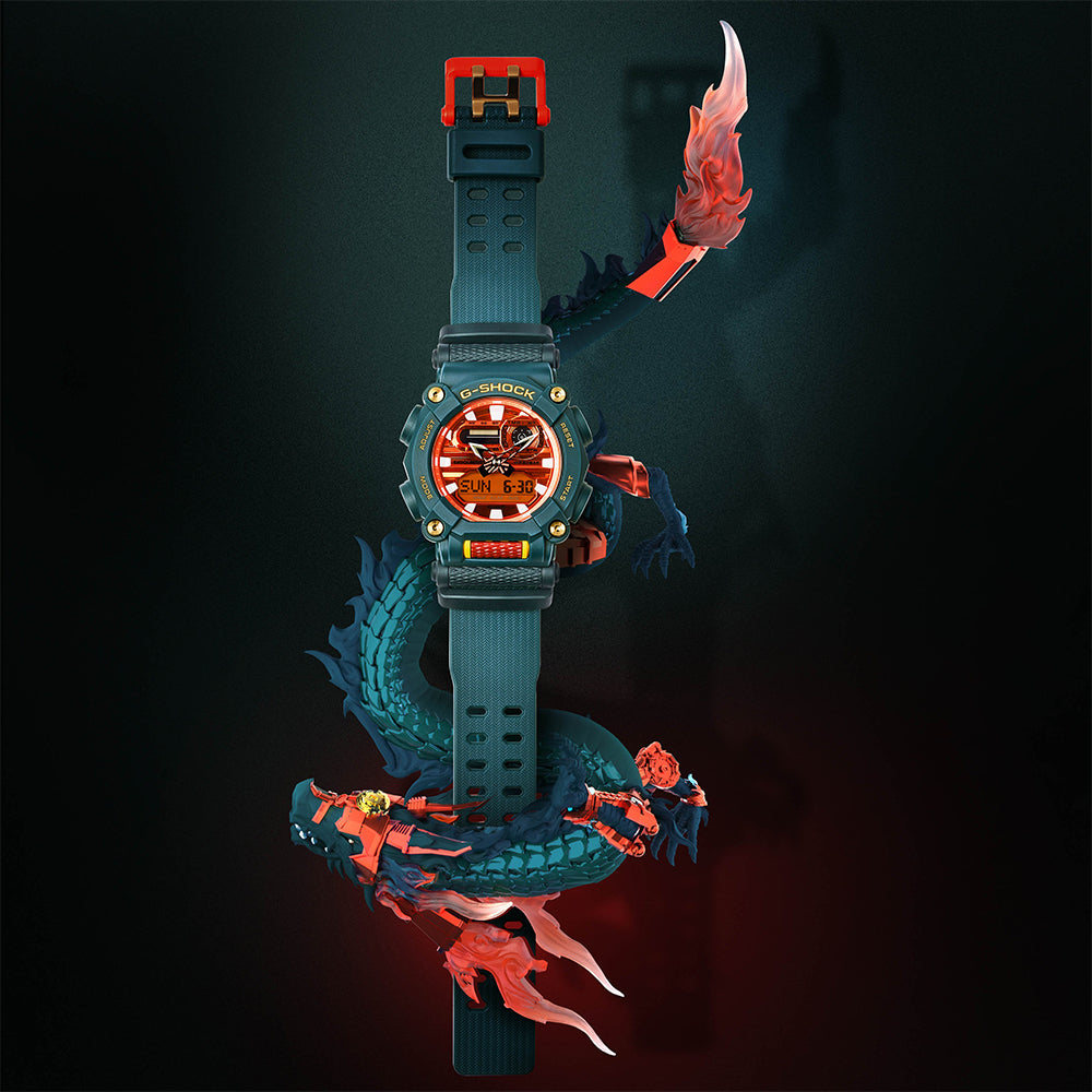 G Shock GA900DBR-3 Far East Pop Street Series Digital Watch - Stylish & Durable for Outdoor Sports, Hiking & Urban Fashion