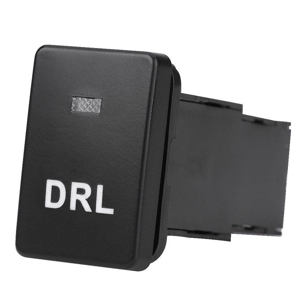 12V/24V LED Rocker Switch for Toyota Camry & Corolla - ON/OFF Toggle Switch with DRL Daytime Running Light Pattern | Waterproof Car Light Bar Switch for Off-Roading, Camping & Vehicle Customization