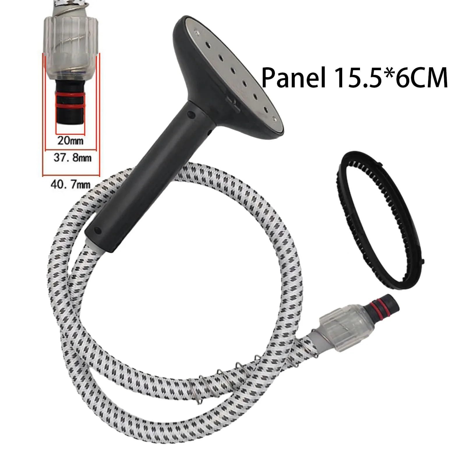 High Performance Clothes Steamer Hose with Brush Attachment - Replacement Garment Steamer Parts & Steam Nozzle for Efficient Wrinkle Removal | Perfect for Home, Travel & Professional Use