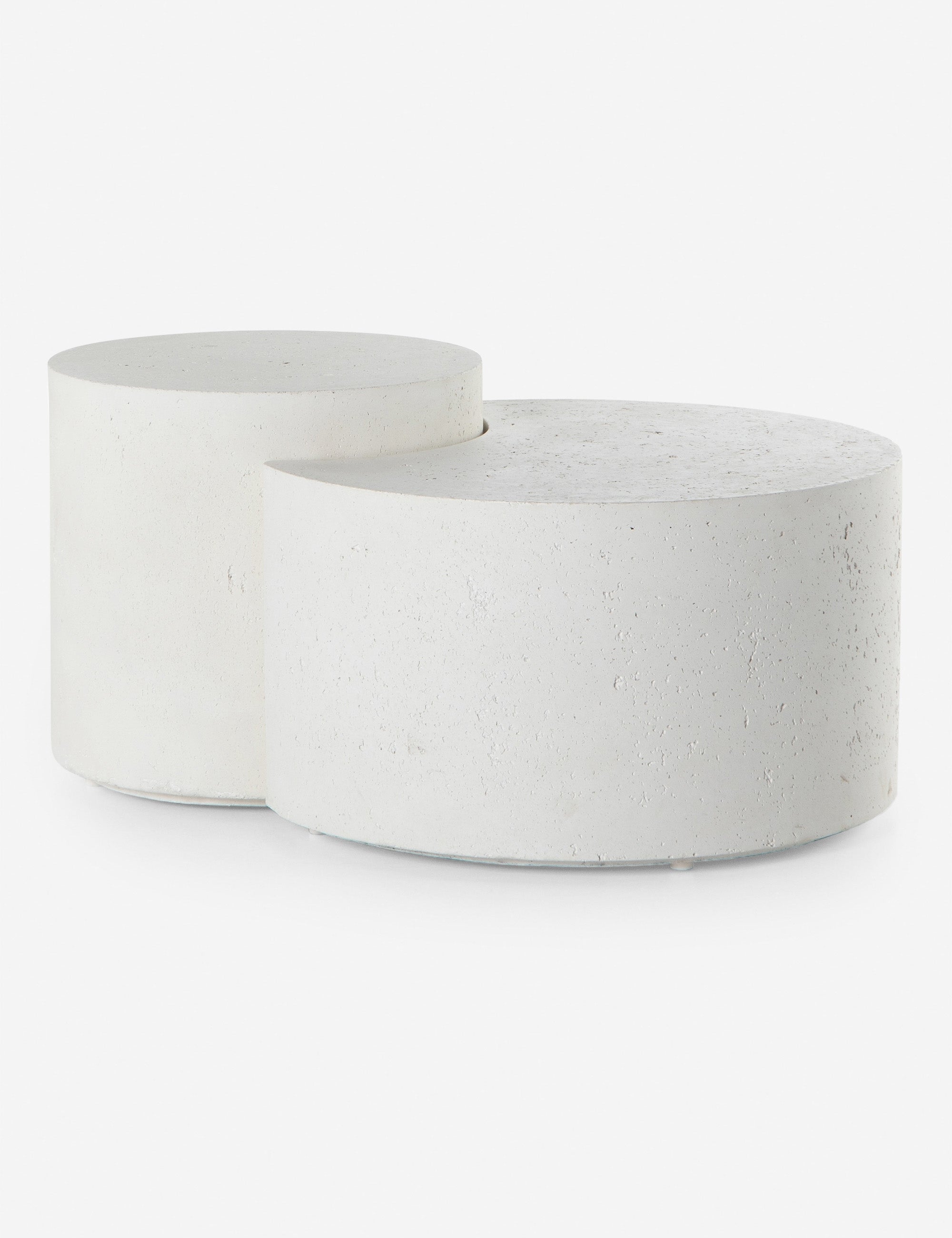 Barton Nesting Coffee Table Set of 2 - Modern Side Tables for Living Room, Bedroom, Office - Space Saving Furniture for Small Spaces