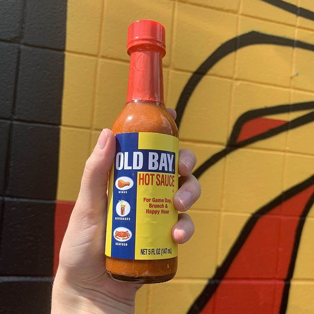 Old Bay Limited Edition Hot Sauce - 5 Fl Oz (Pack of 3) | Spicy Seafood Seasoning for Crabs, Shrimp & More | Perfect for Grilling, Cooking & Gifts