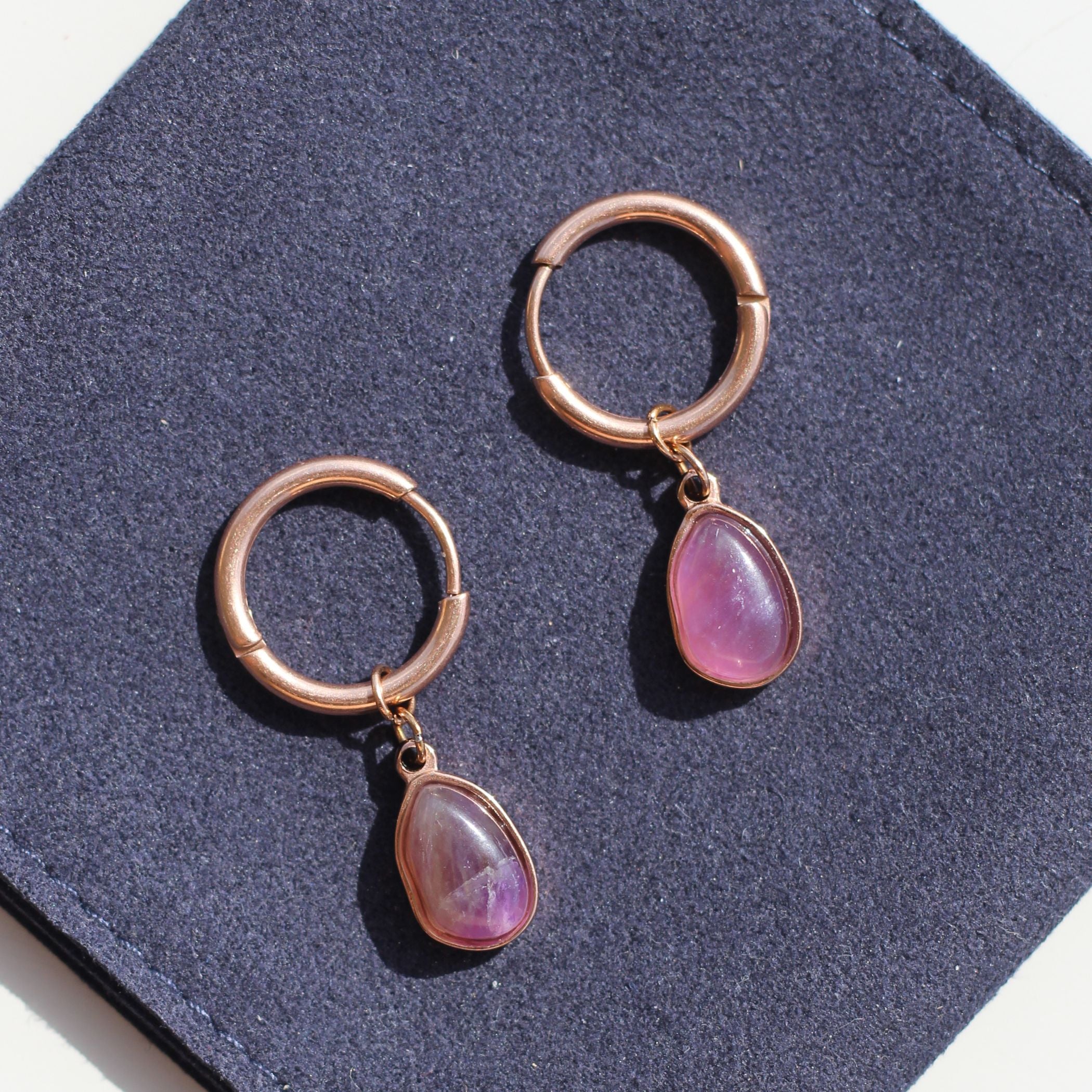 Natural Amethyst Drop Earrings for Women - Elegant Purple Gemstone Dangle Earrings for Party, Wedding & Everyday Wear