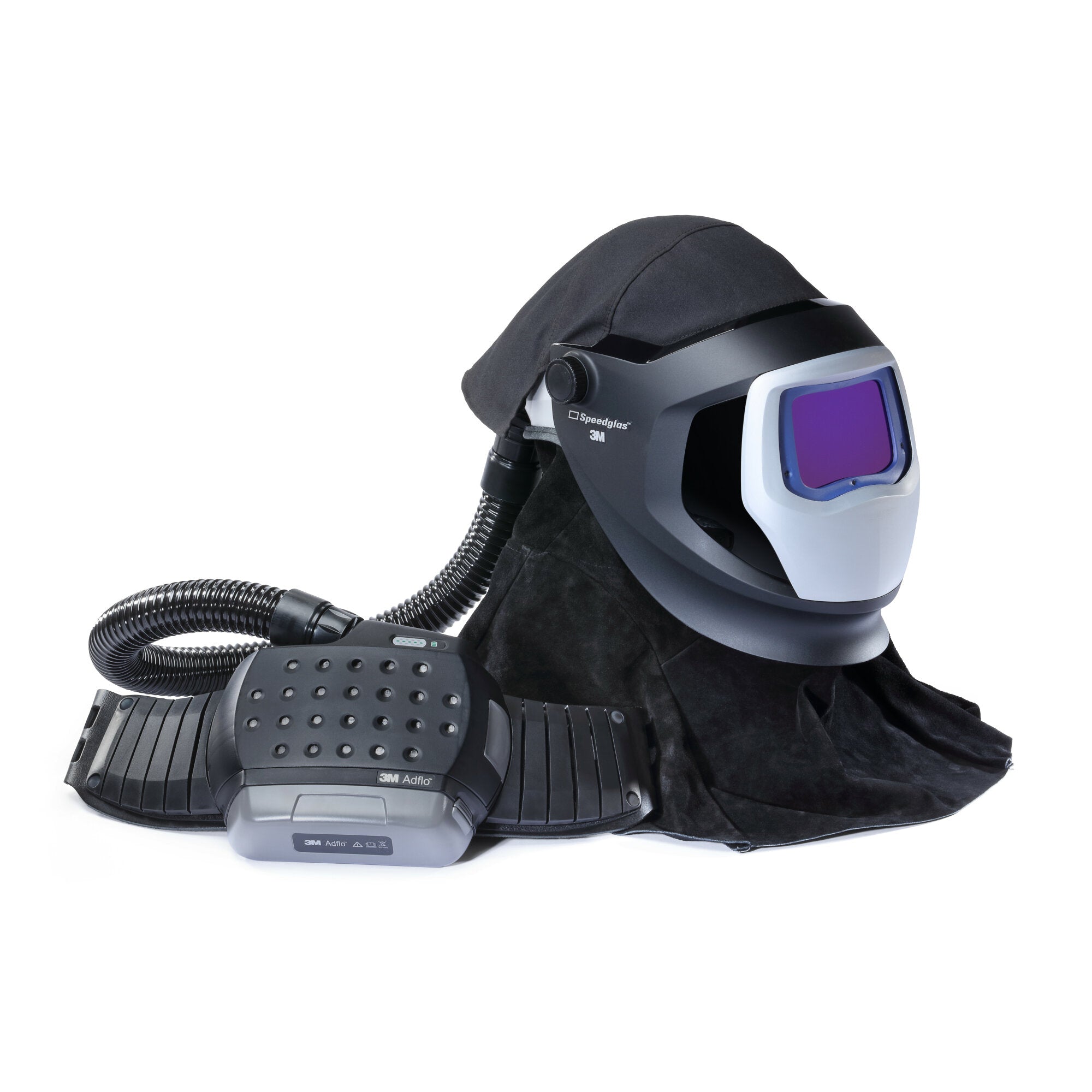3M Adflo PAPR & Versaflo M Series Welding Helmet Kit with Speedglas Shield - Respiratory Protection for Industrial Welding & Metalworking