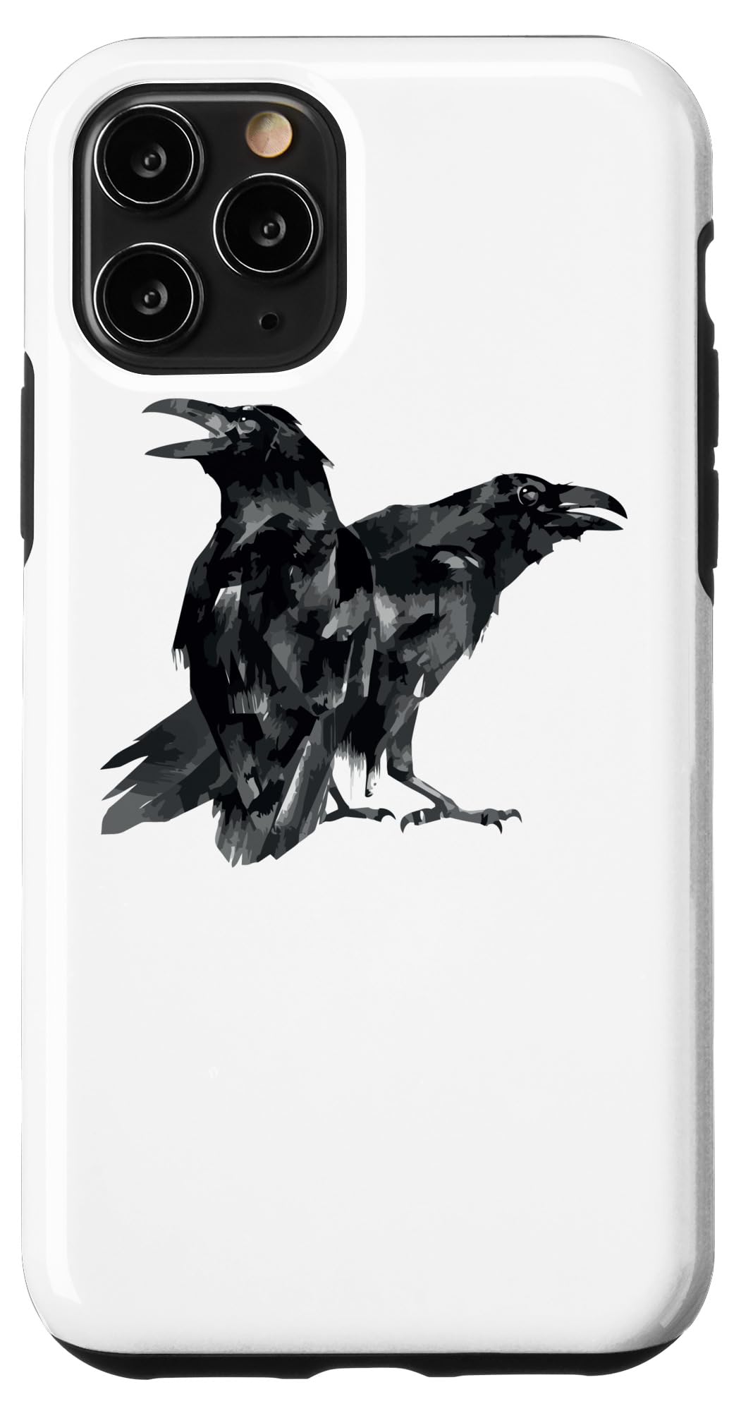 iPhone 11 Pro Case - Premium Raven & Crow Design - Shockproof Protective Phone Cover for iPhone 11 Pro - Perfect for Nature Lovers & Gothic Style Enthusiasts - Ideal for Daily Use, Outdoor Adventures & Unique Fashion Statement
