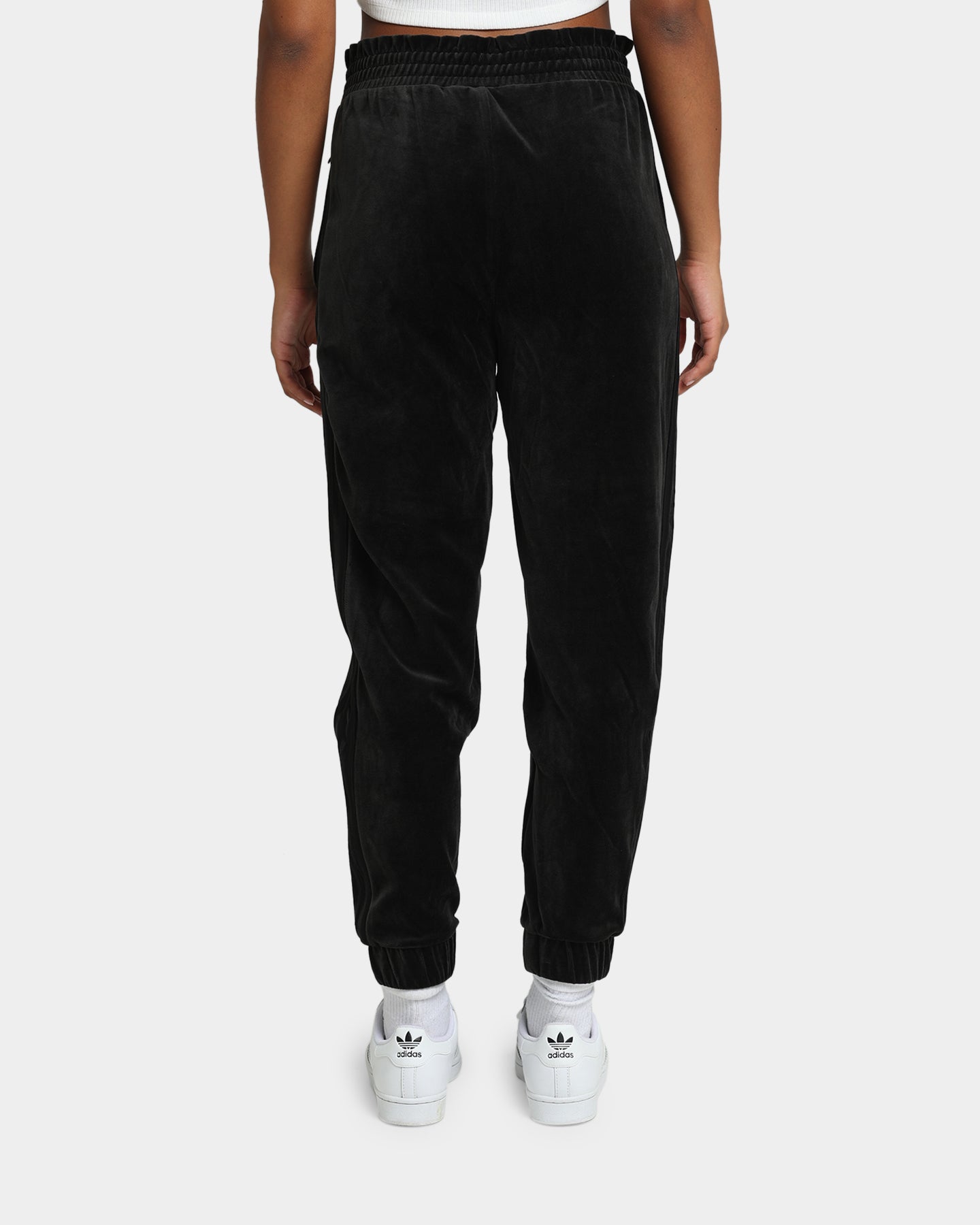 Adidas Women's Velour Sweatpants - Soft Black Joggers for Lounge, Yoga & Casual Wear | Comfortable Athletic Pants for Women
