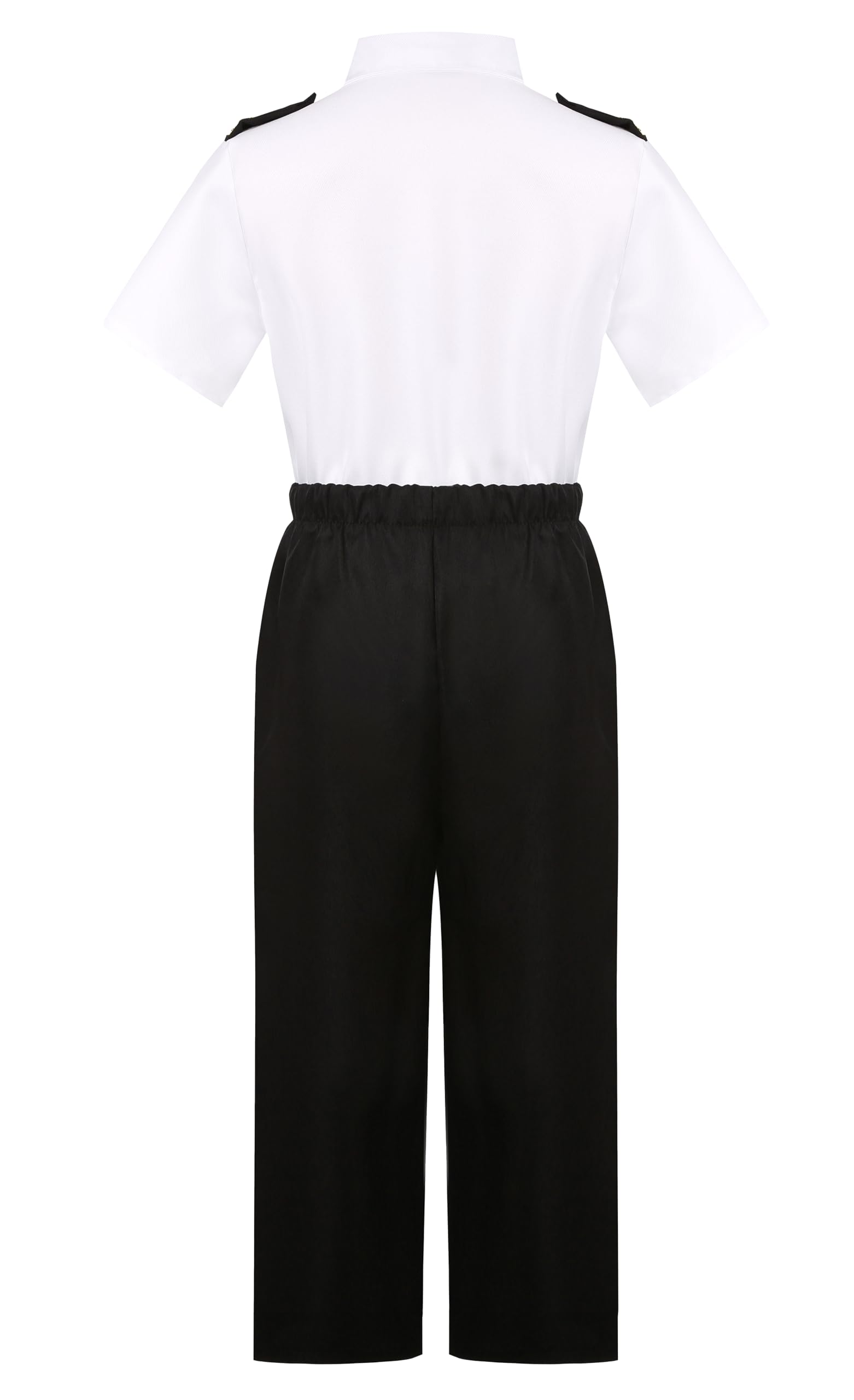 Kids Airline Pilot Costume - Captain Uniform Set for Halloween, Career Day, Dress Up & Birthday Gifts | Role Play, Pretend Play & Party Outfit