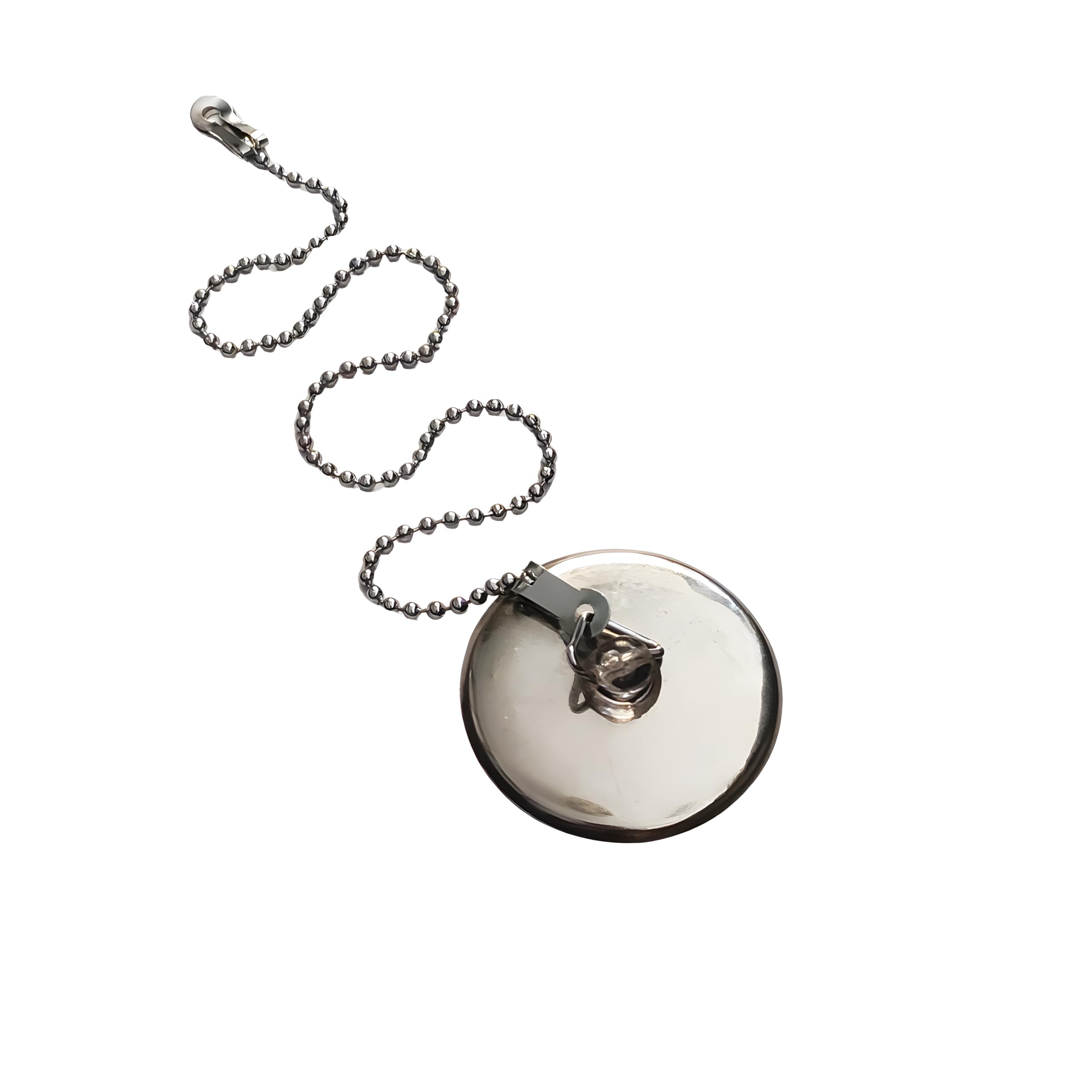 40mm Bathtub Chain Drain Plug - Stainless Steel Bathroom Sink Stopper with Rust-Proof Chain for Bathtubs, Sinks & Basins | Durable Water Drain Stopper for Home, Hotel & Spa Use