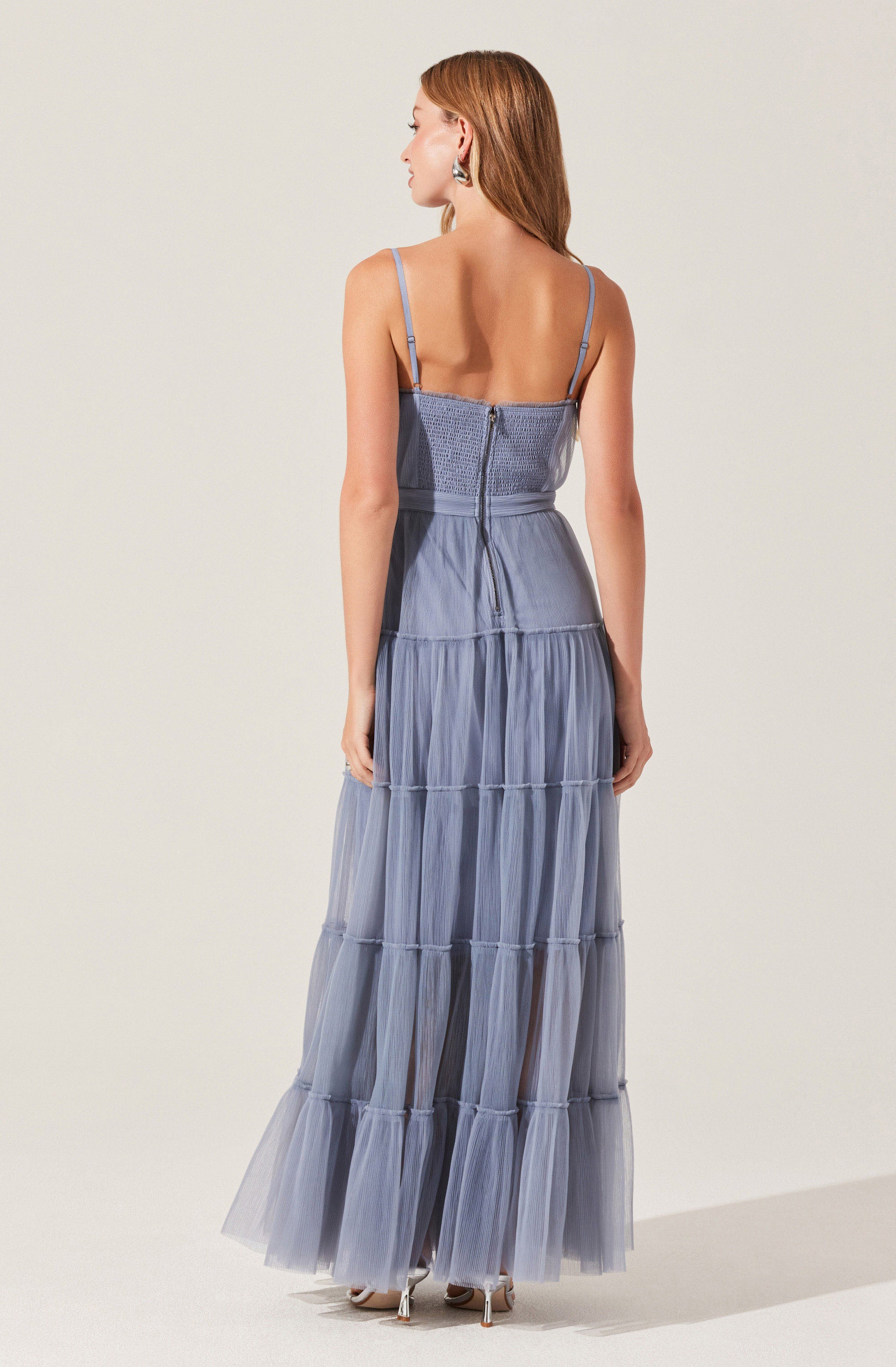 Mireya Elegant Bustier Tulle Maxi Dress for Women - Perfect for Weddings, Prom & Evening Gala Events