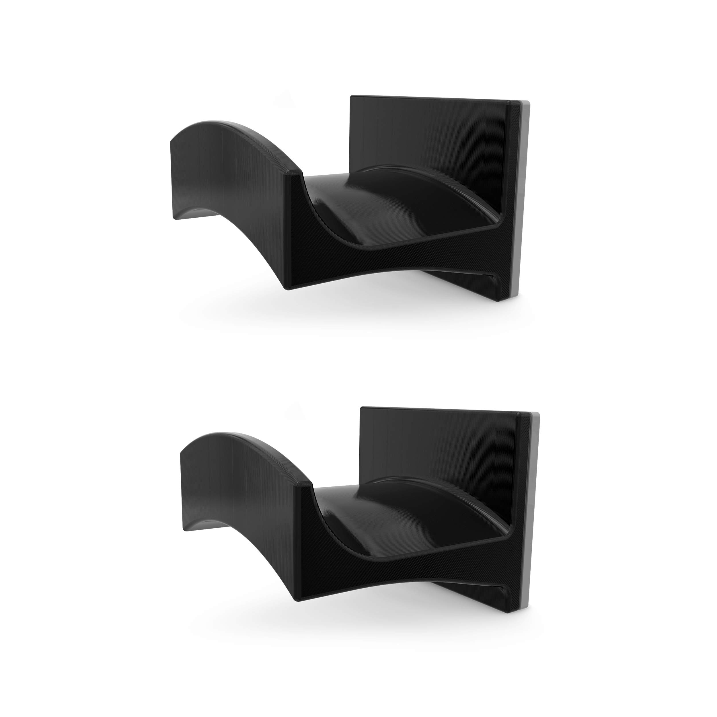 Brainwavz Large Headphone Stand & Hanger - Universal Holder for Wide Headbands (2 Pack) | Compatible with AKG K701, K7902, K204, Sony MDR-7506, Sennheiser, Audio-Technica Headsets | Perfect for Gaming Setup, Office Desk & Home Audio Station