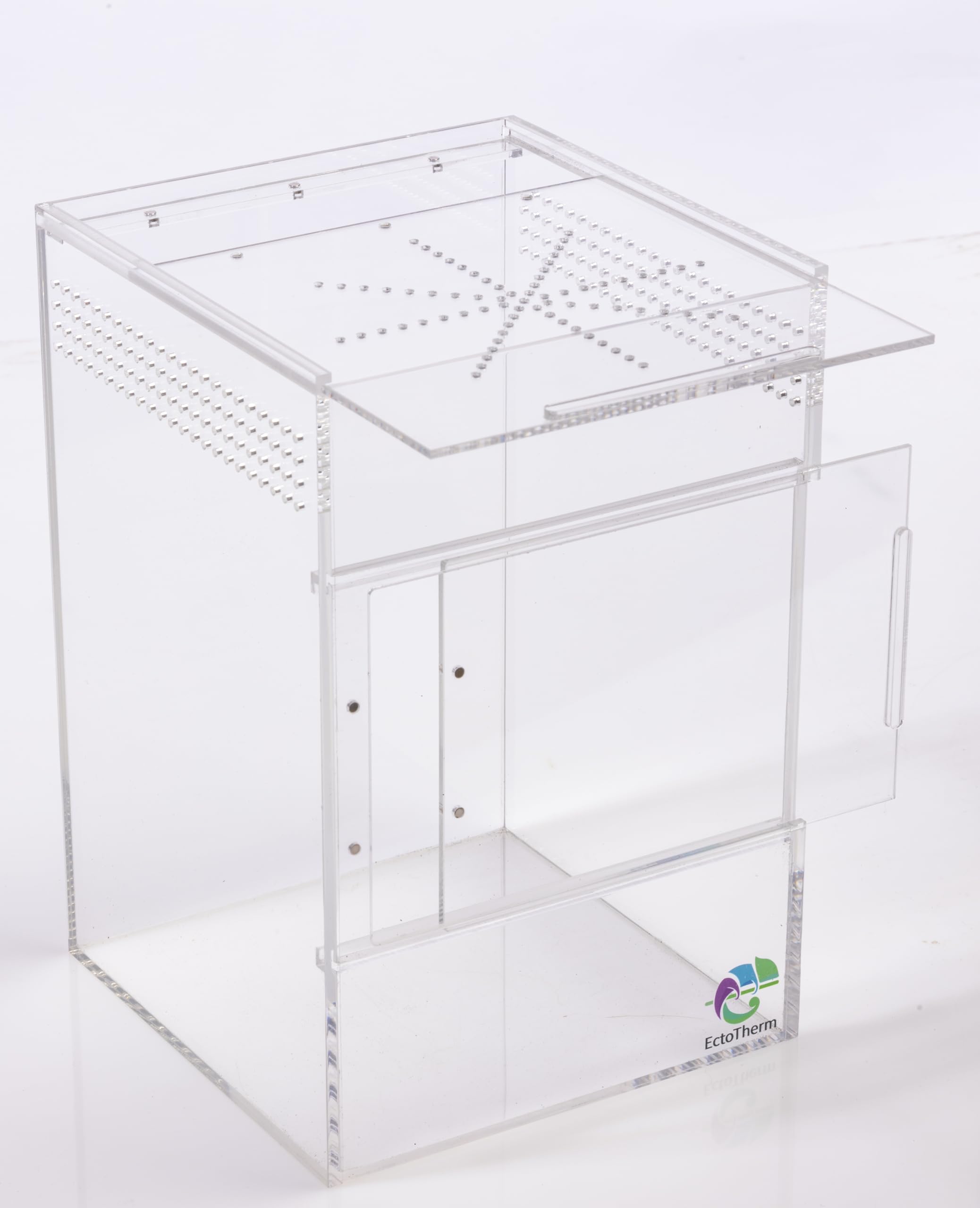 Premium Jumping Spider Enclosure Kit - Glass Spider Terrarium with Ventilation | Ideal Habitat for Pet Jumping Spiders, Tarantulas & Insects | Perfect for Home, Classroom or Office Display