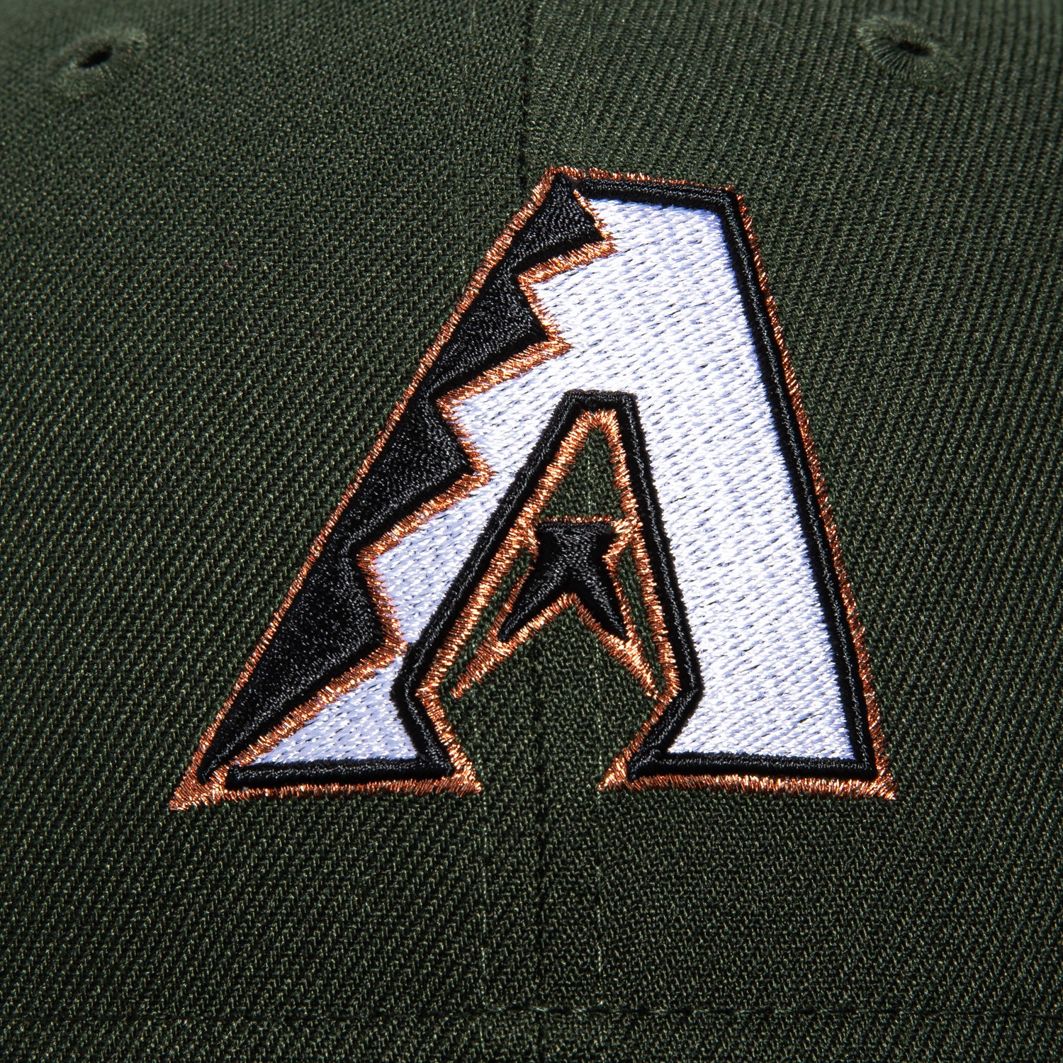 New Era 59Fifty Arizona Diamondbacks MLB Baseball Cap with Inaugural Patch - Green, White & Metallic Copper - Adjustable Snapback Hat for Fans, Sports Enthusiasts & Casual Wear