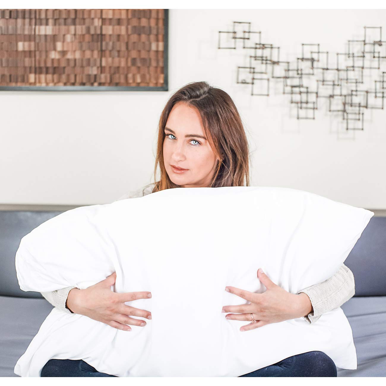 Premium 100% Bamboo Viscose King Size Pillowcase Set of 2 - Ultra Soft & Breathable Bedding for Side Sleepers & Hot Sleepers - Luxury Hotel Quality Pillow Covers for Better Sleep