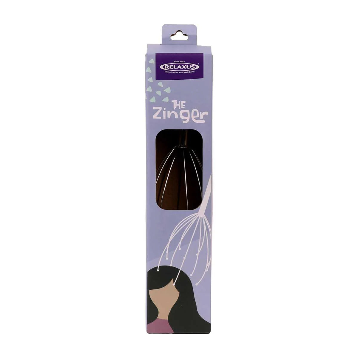 RELAXUS L1804 ZINGER Scalp Massager - Electric Head Massager for Stress Relief & Relaxation - Perfect for Home, Office & Travel Use