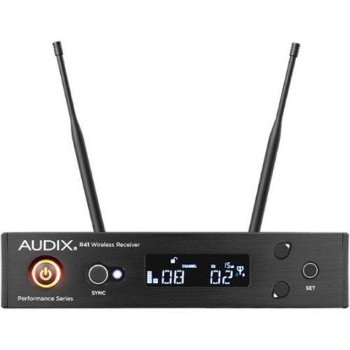 Audix AP41 OM2B 40 Series Wireless Microphone System with R41 Diversity Receiver & H60/OM2 Handheld Transmitter (554MHz-586MHz) - Ideal for Live Performances, Events, and Professional Audio Recording