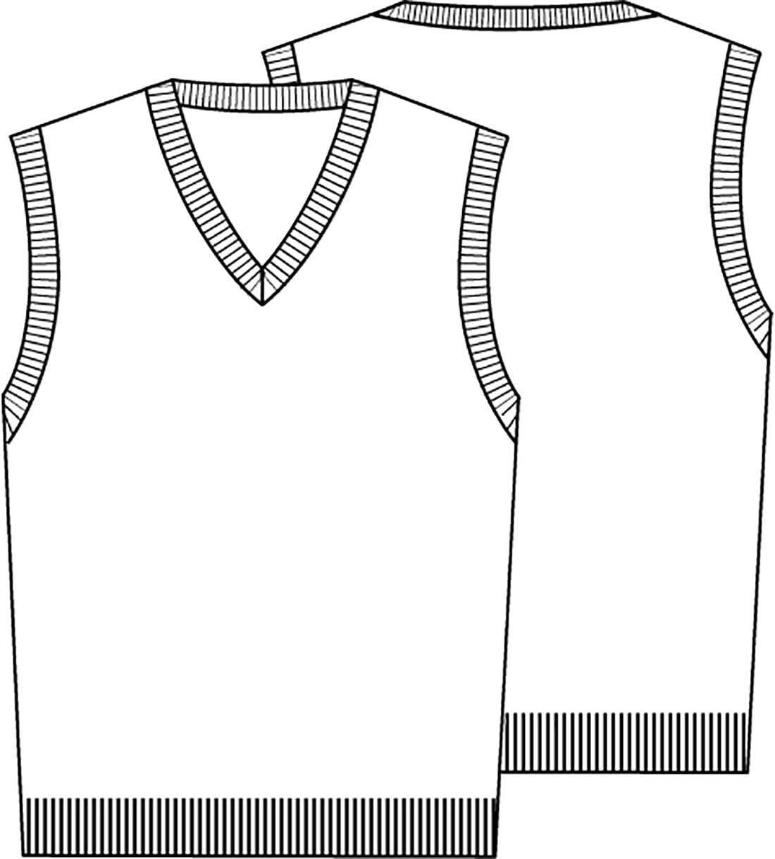 Boys' School Uniform Sweater Vest for Classroom - Comfortable & Durable Kids' Formal Wear for School, Events & Daily Use