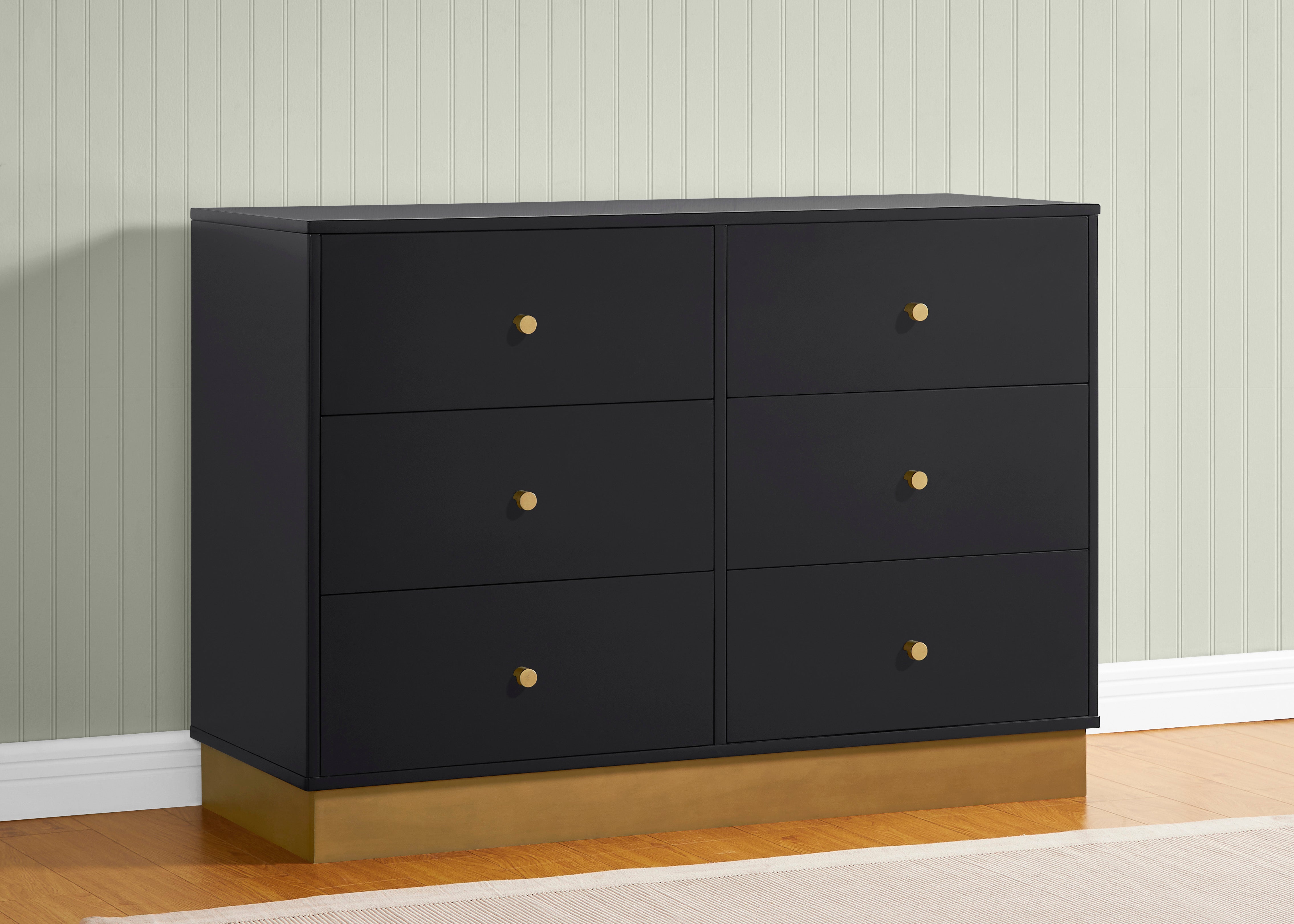James 6 Drawer Dresser with Interlocking Drawers - Sturdy Wooden Bedroom Furniture for Clothes Storage - Perfect for Master Bedroom, Guest Room & Dorm Organization