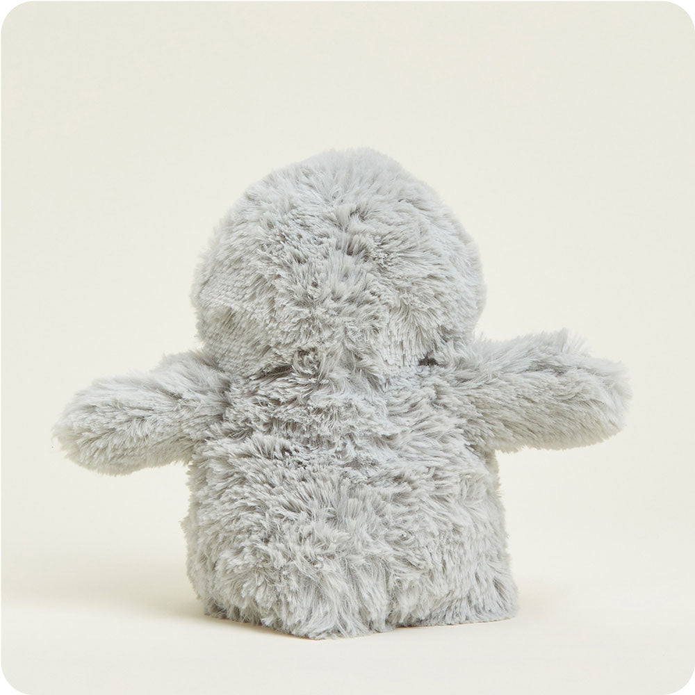 Gray Penguin Warmies - Ultra Soft Plush Stuffed Animal with Microwavable Heat Therapy for Kids & Adults - Perfect for Stress Relief, Cuddling, and Cold Weather Comfort