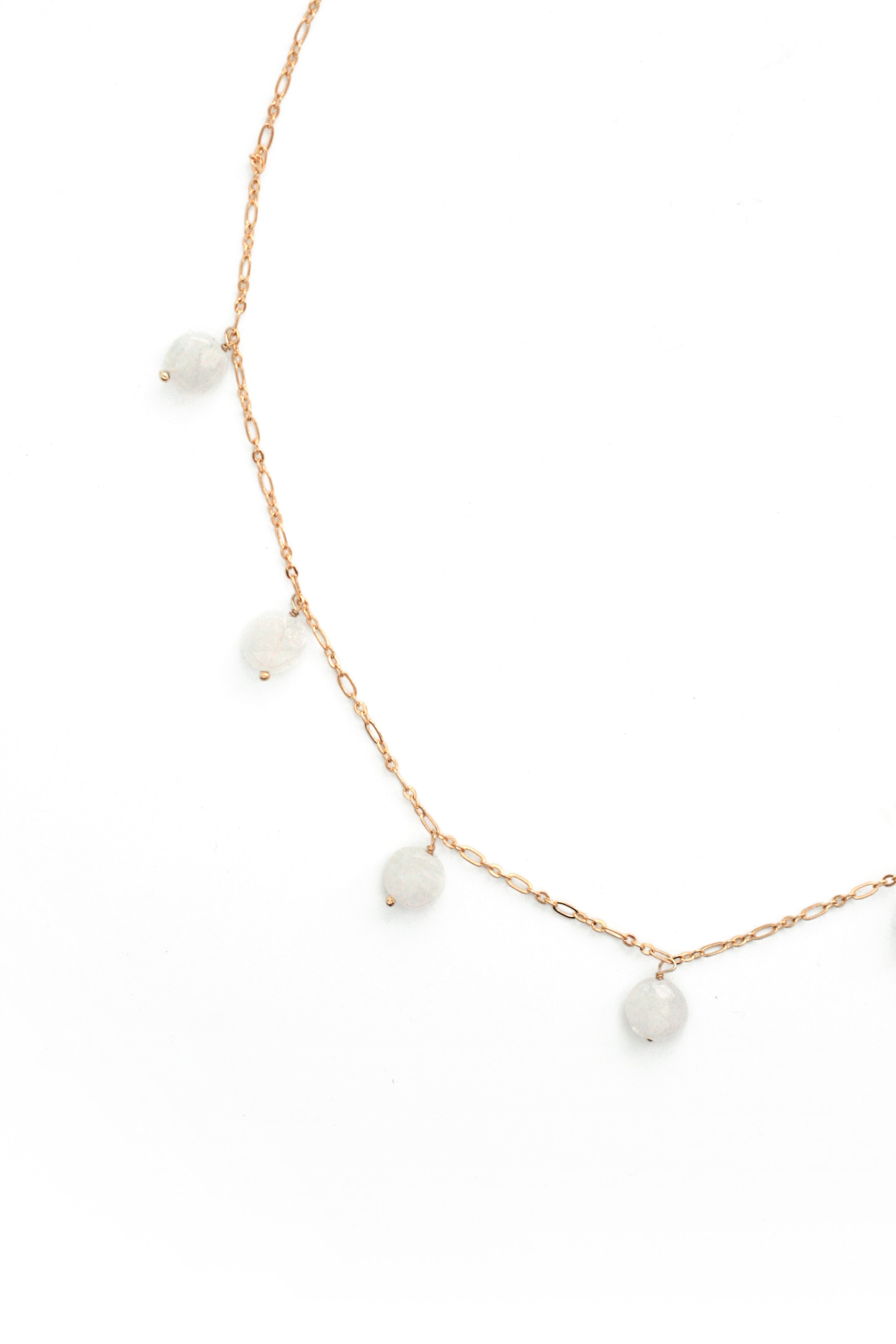 Elegant Dainty Scattered Pearl Necklace for Women - Delicate Layered Beaded Jewelry for Wedding, Party & Everyday Wear
