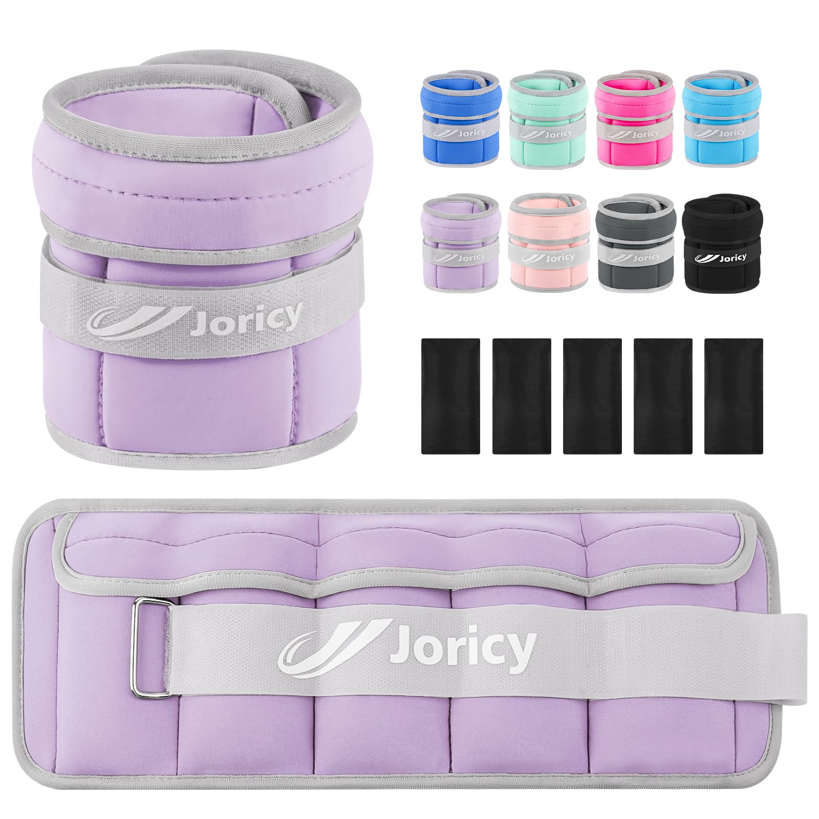 Adjustable Ankle Weights 1-20 LBS for Women, Men & Kids - Pair of Removable Wrist & Leg Weights for Strength Training, Walking, Running, Fitness & Physical Therapy - Ideal for Home Workouts, Gym Training & Rehabilitation Exercises
